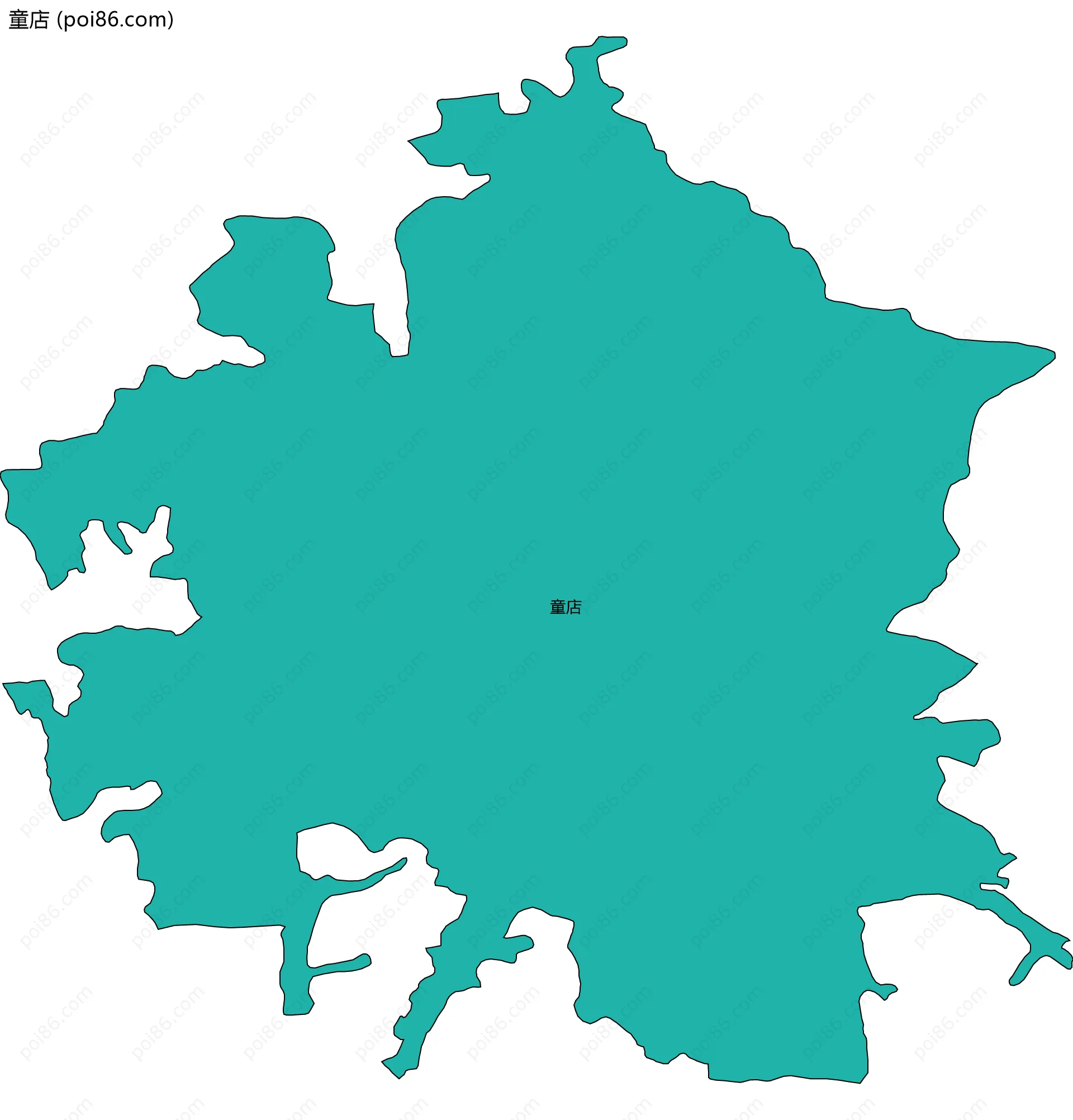 童店边界地图