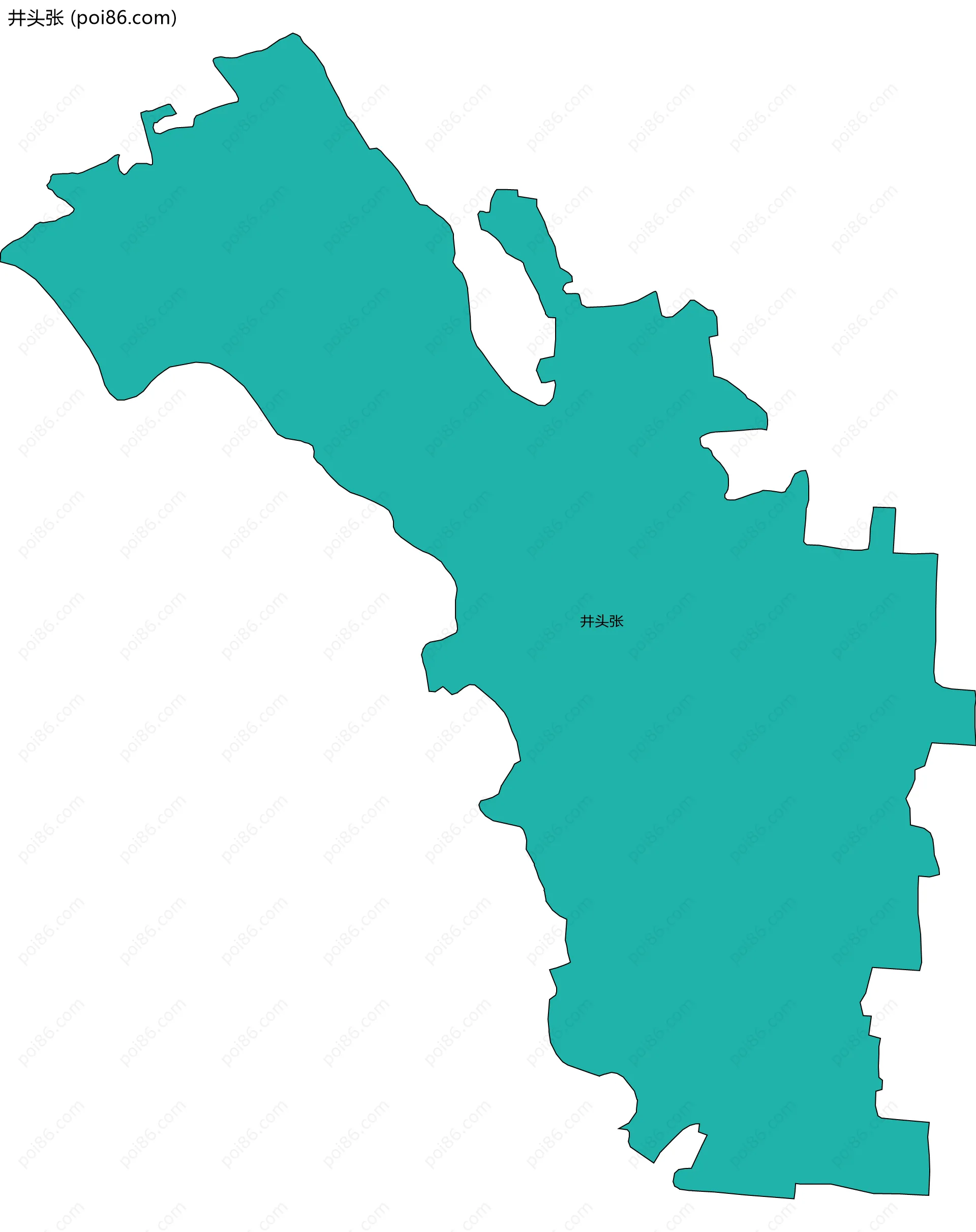 井头张边界地图