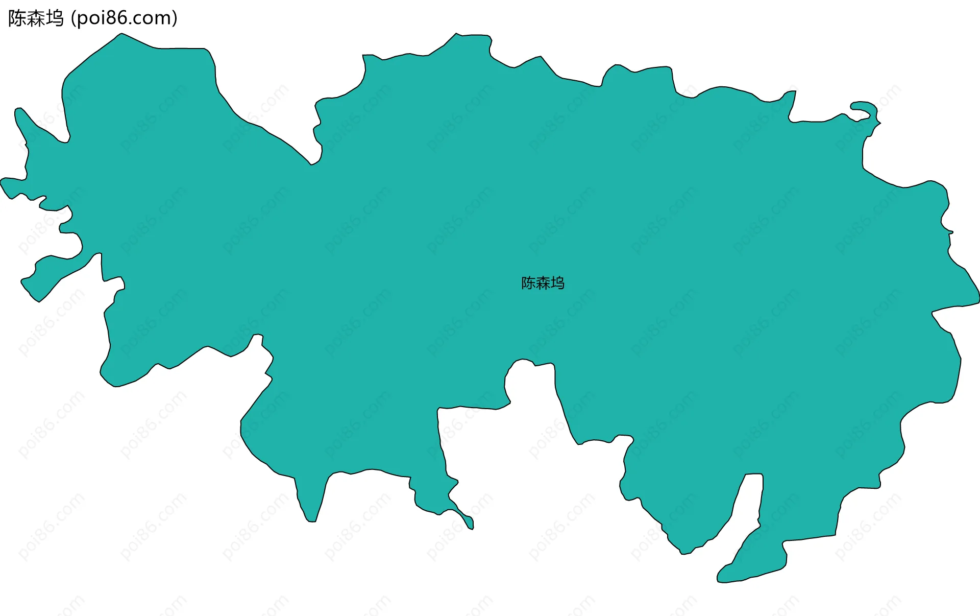 陈森坞边界地图