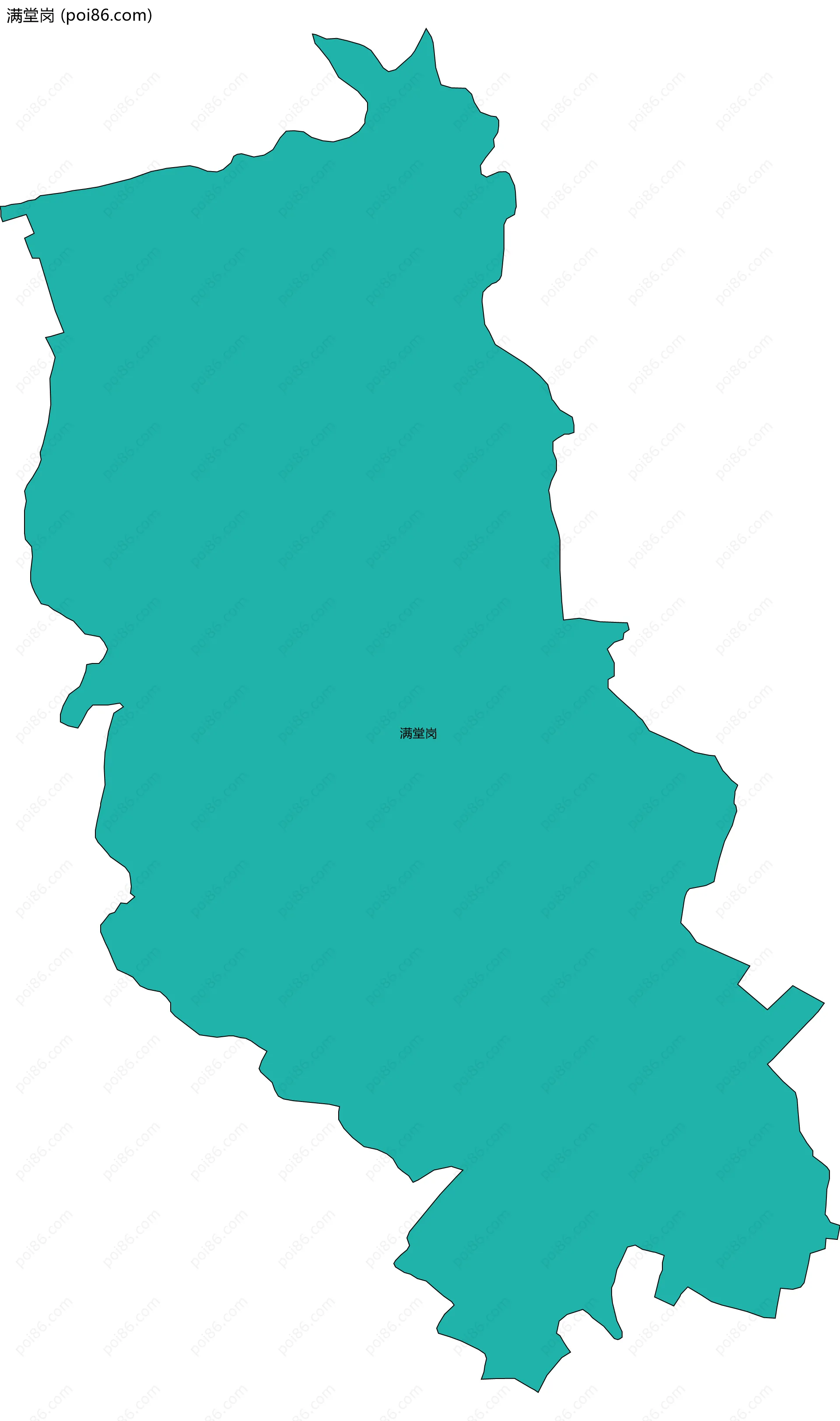 满堂岗边界地图