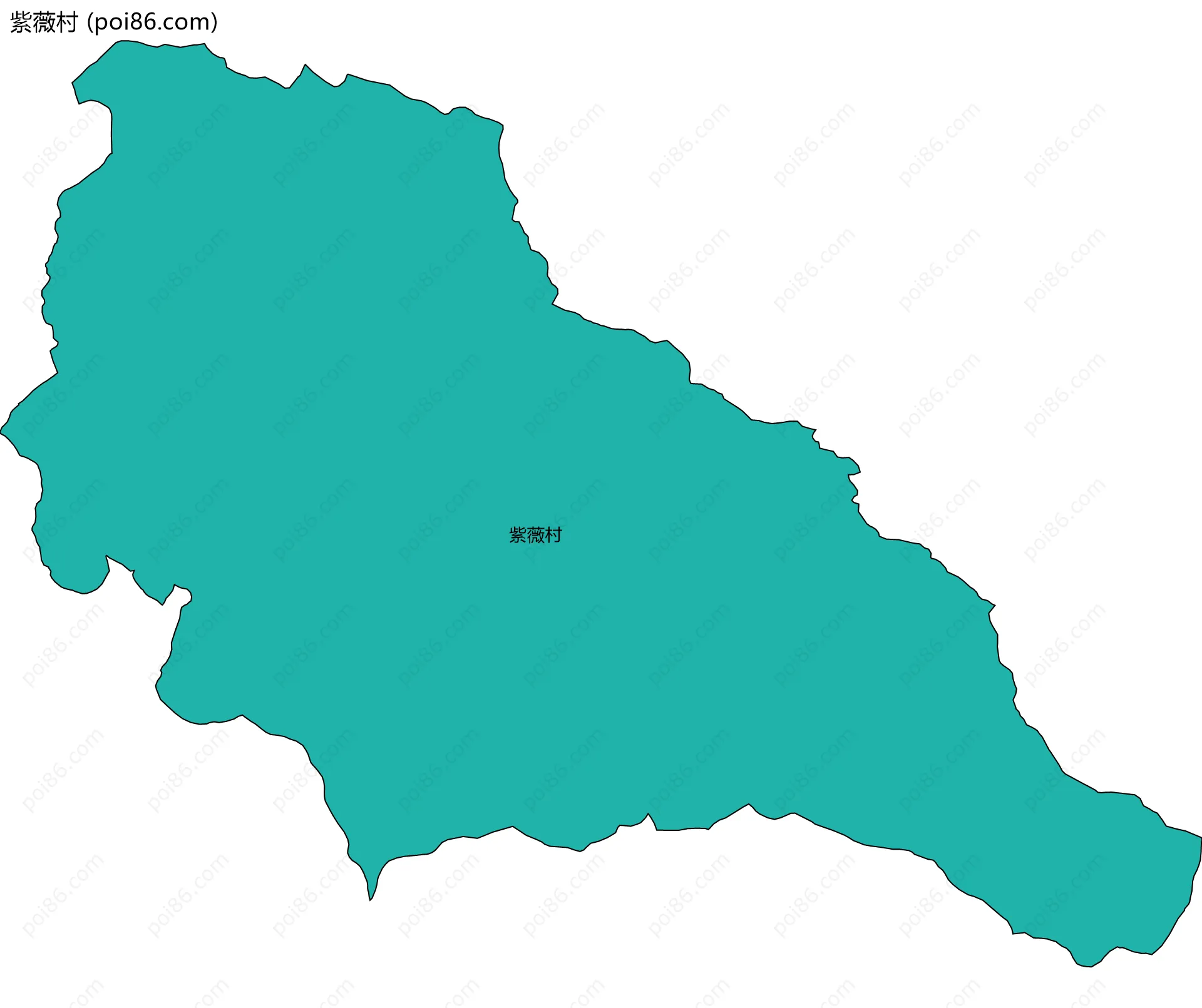 紫薇村边界地图