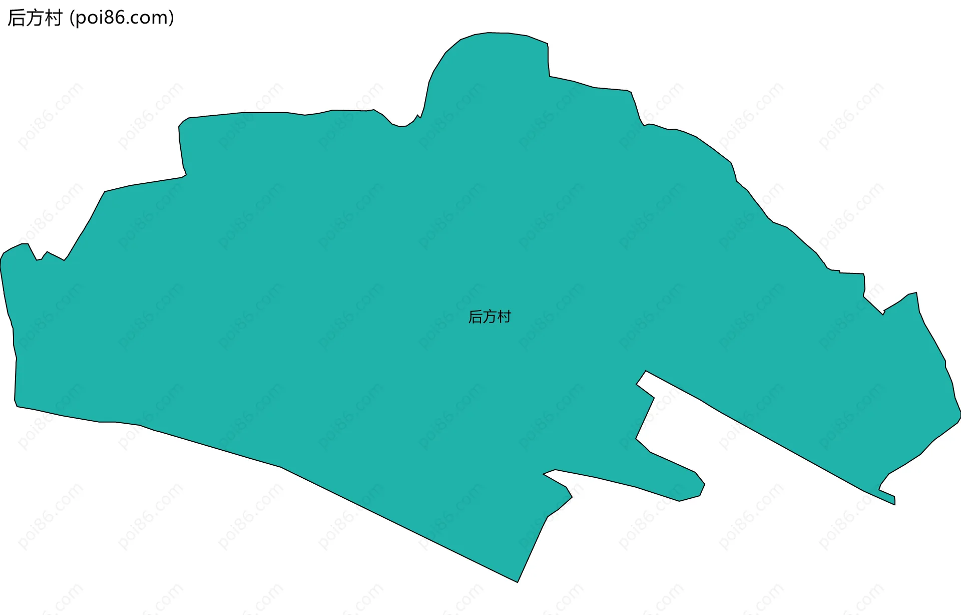 后方村边界地图