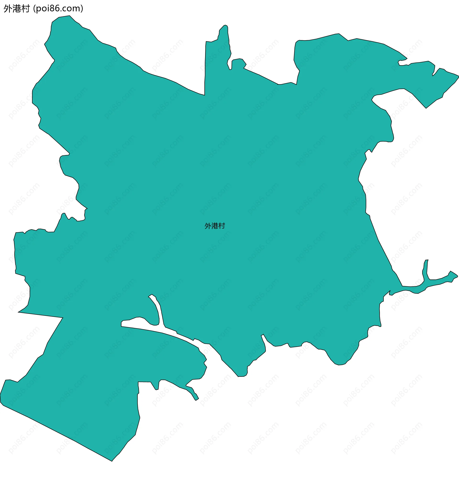 外港村边界地图