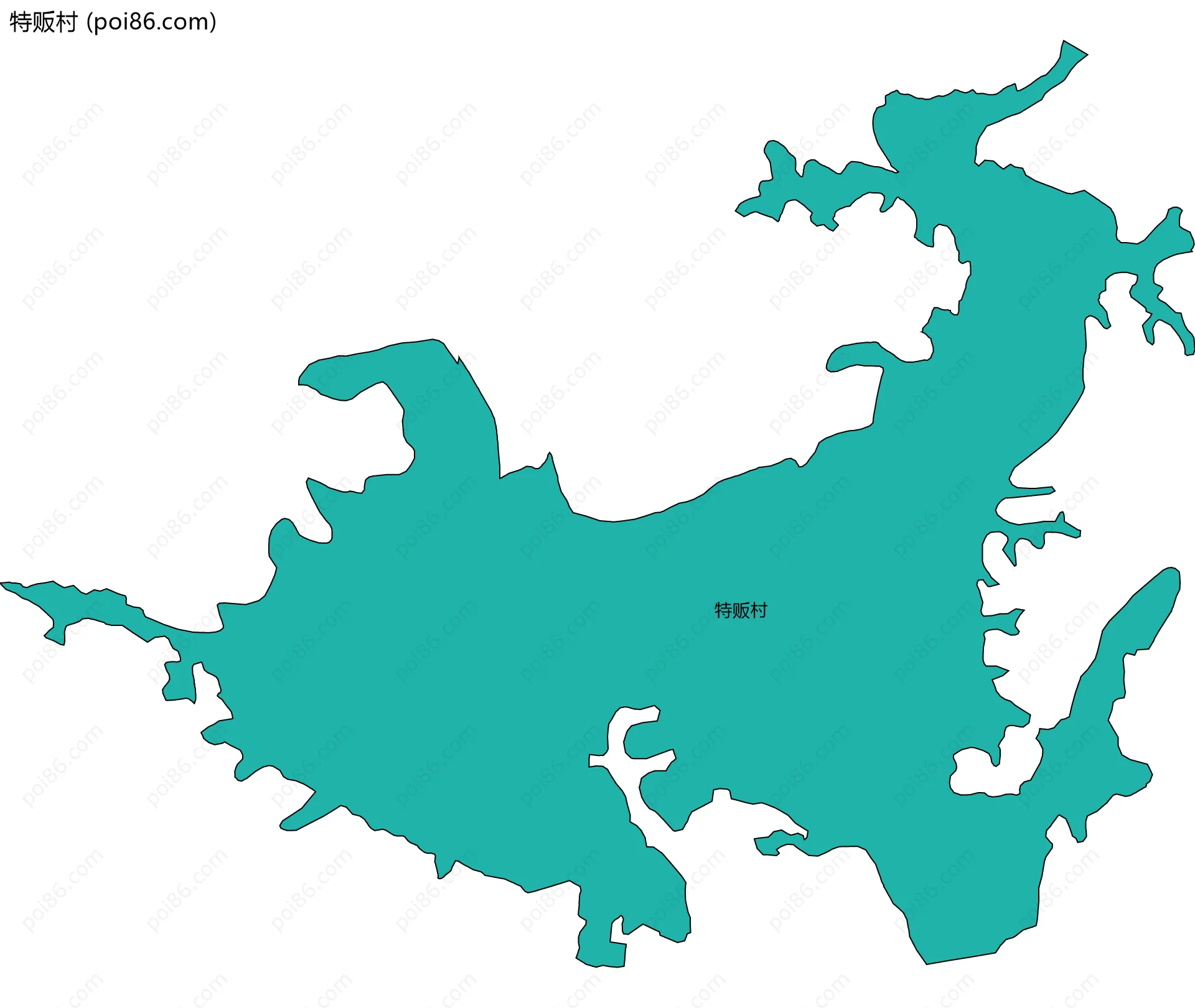 特贩村边界地图