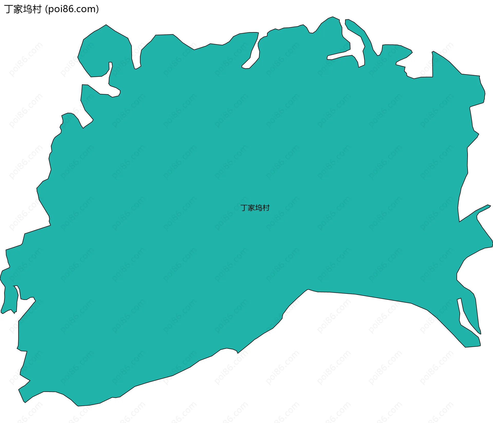 丁家坞村边界地图
