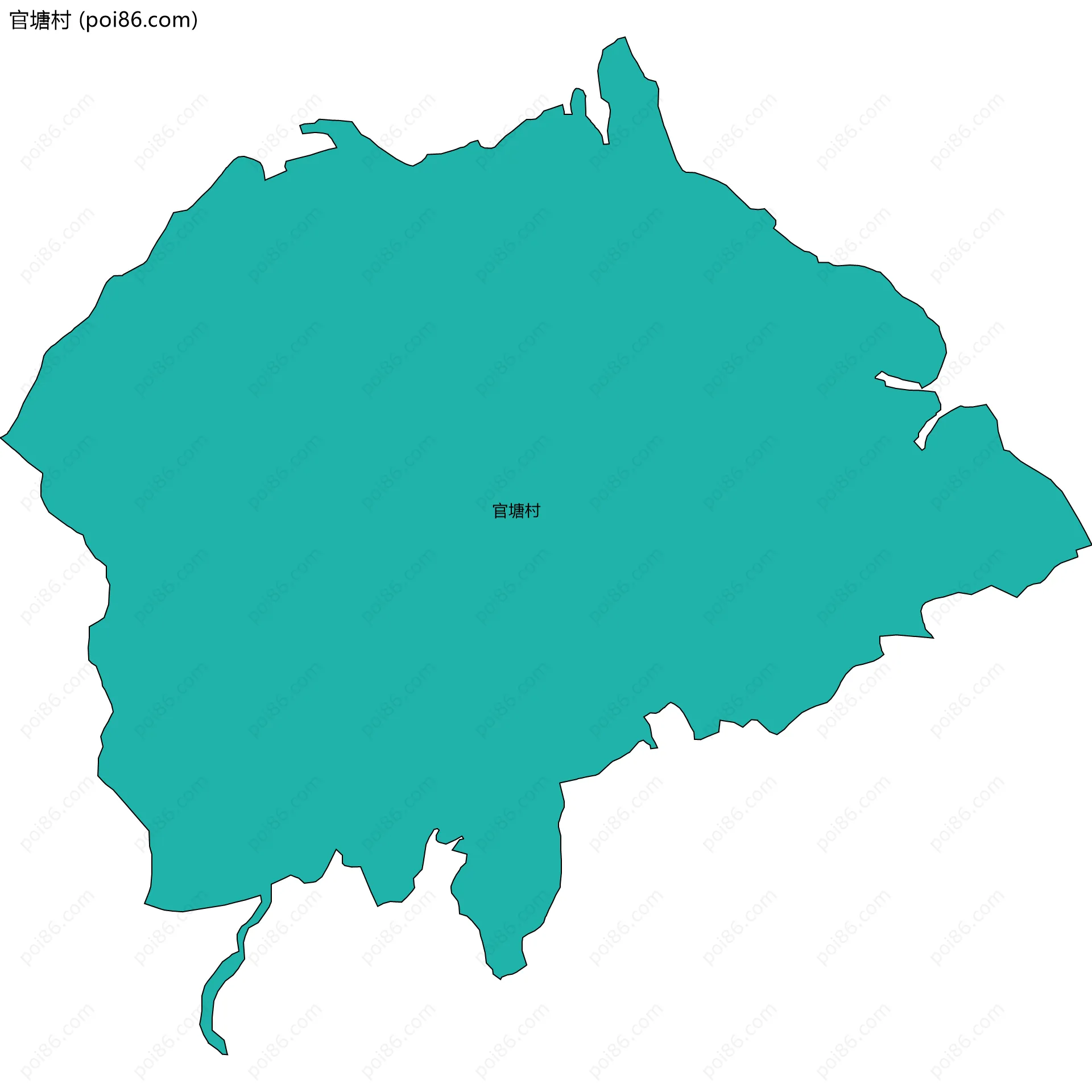 官塘村边界地图