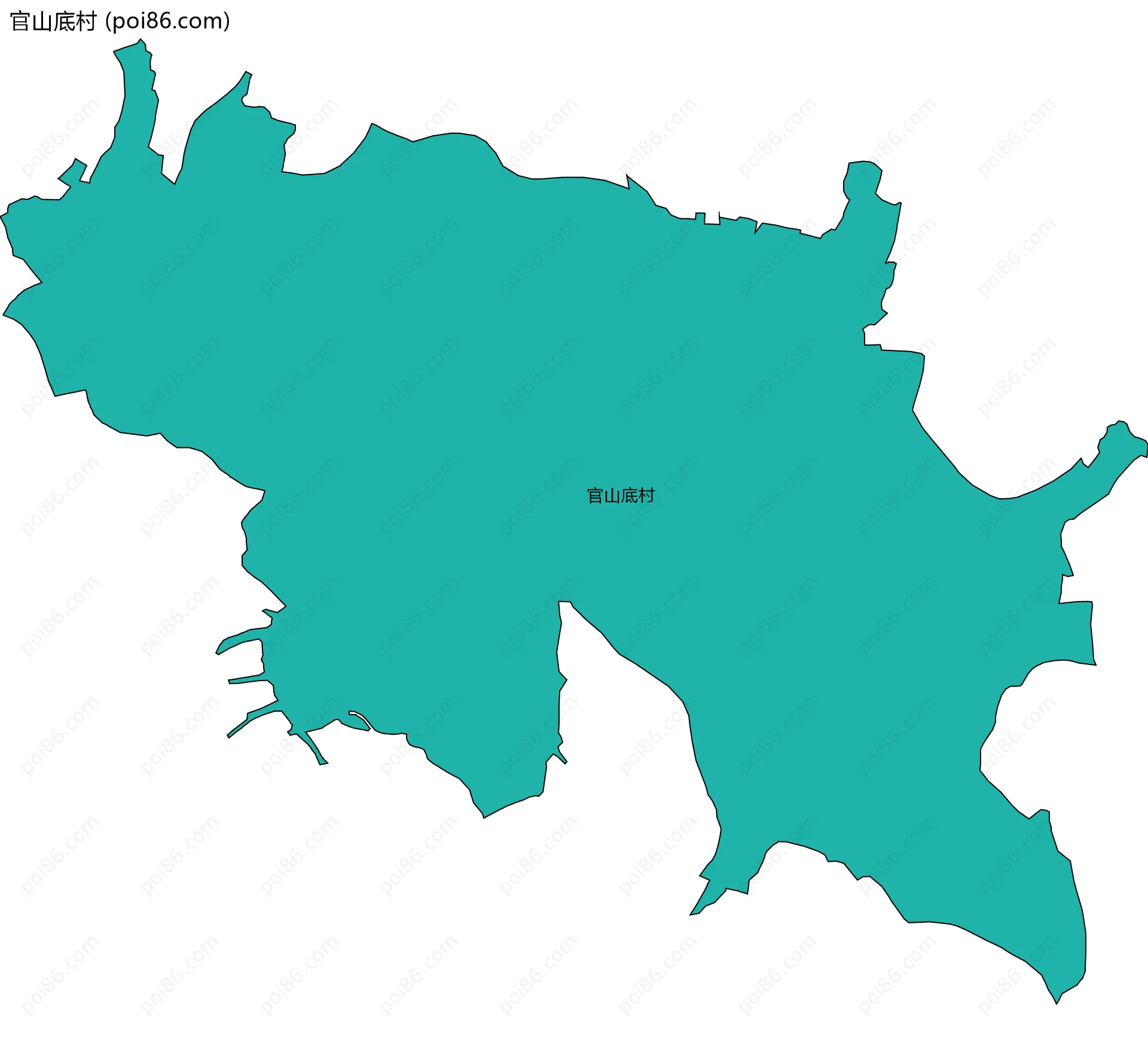 官山底村边界地图