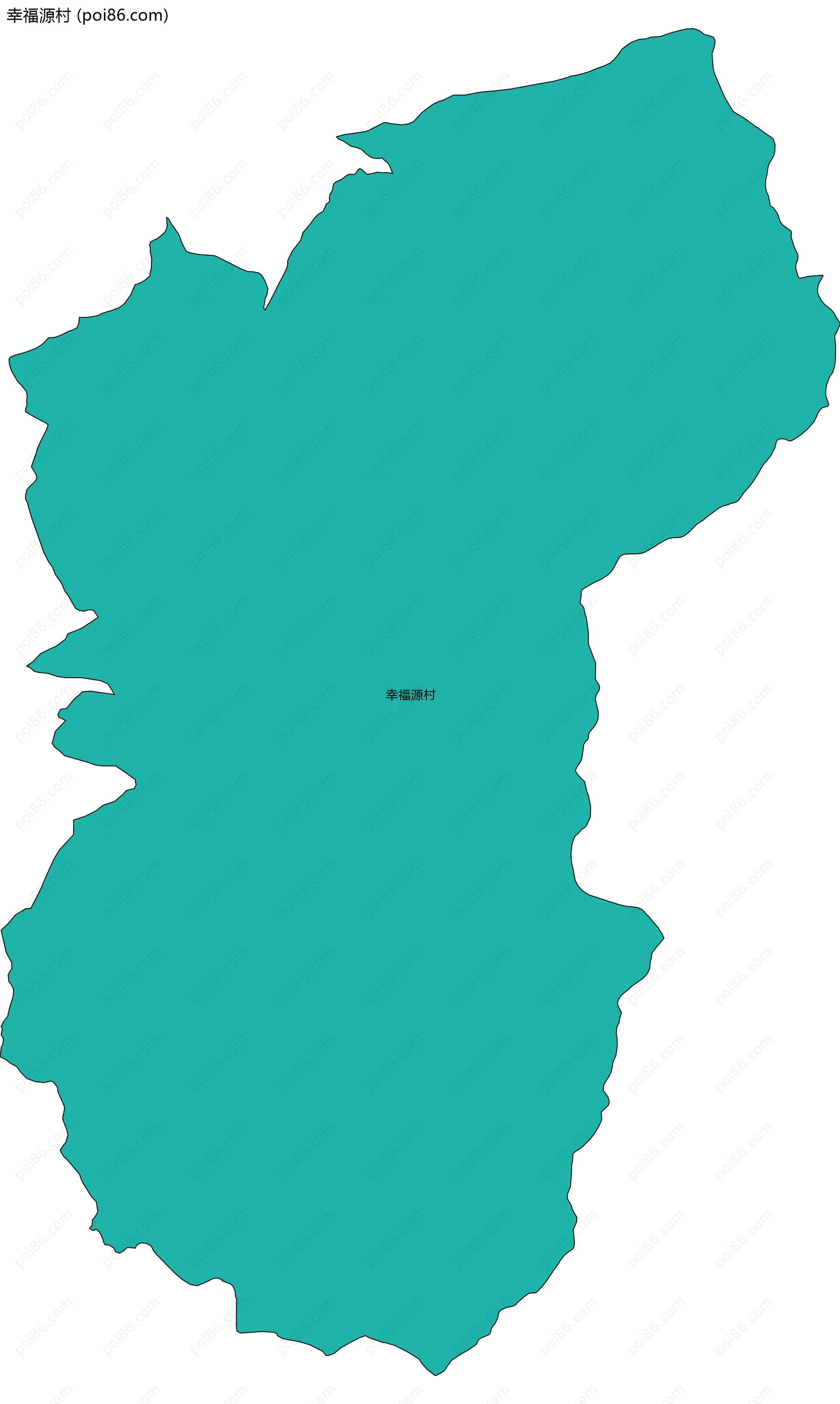 幸福源村边界地图