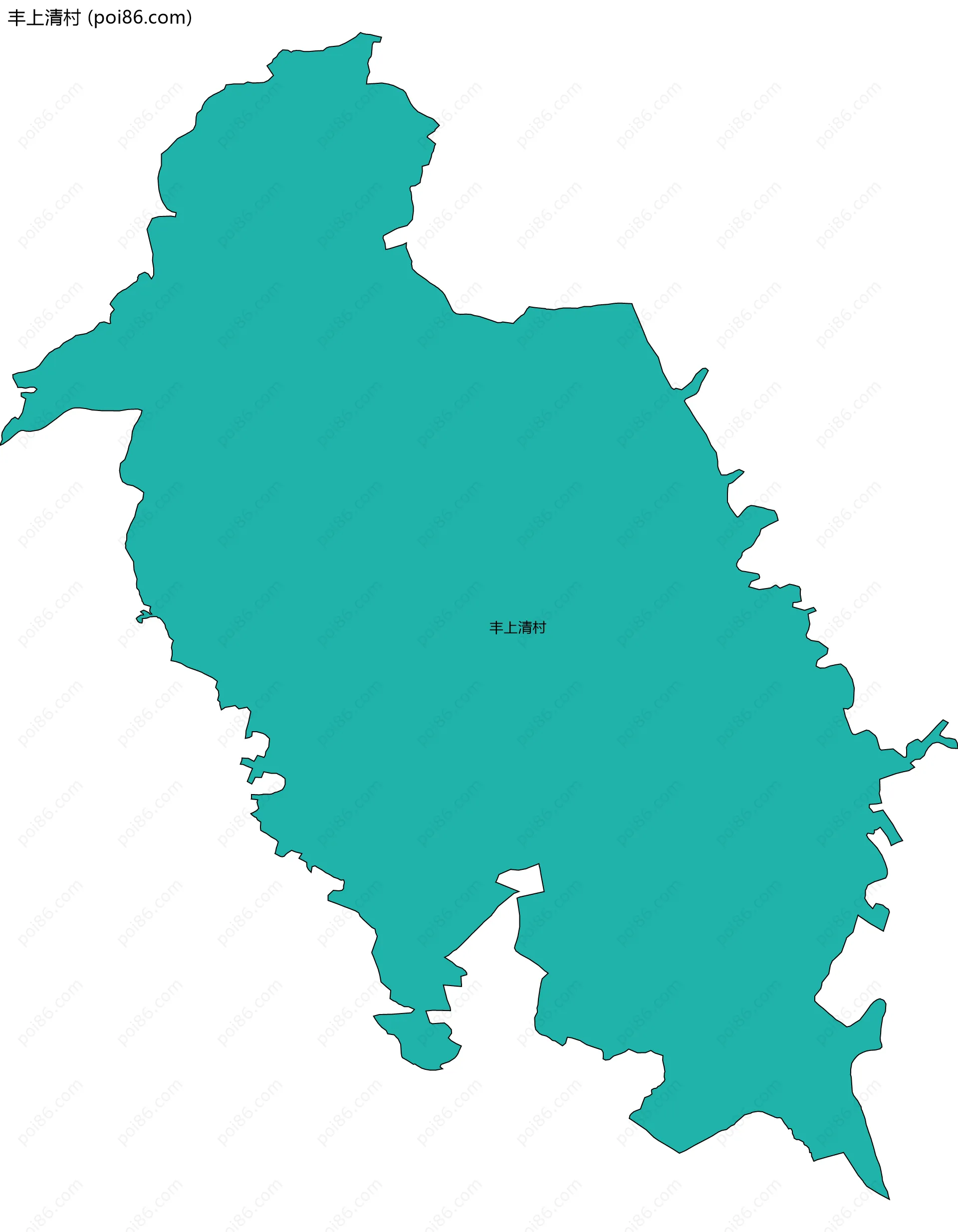 丰上清村边界地图