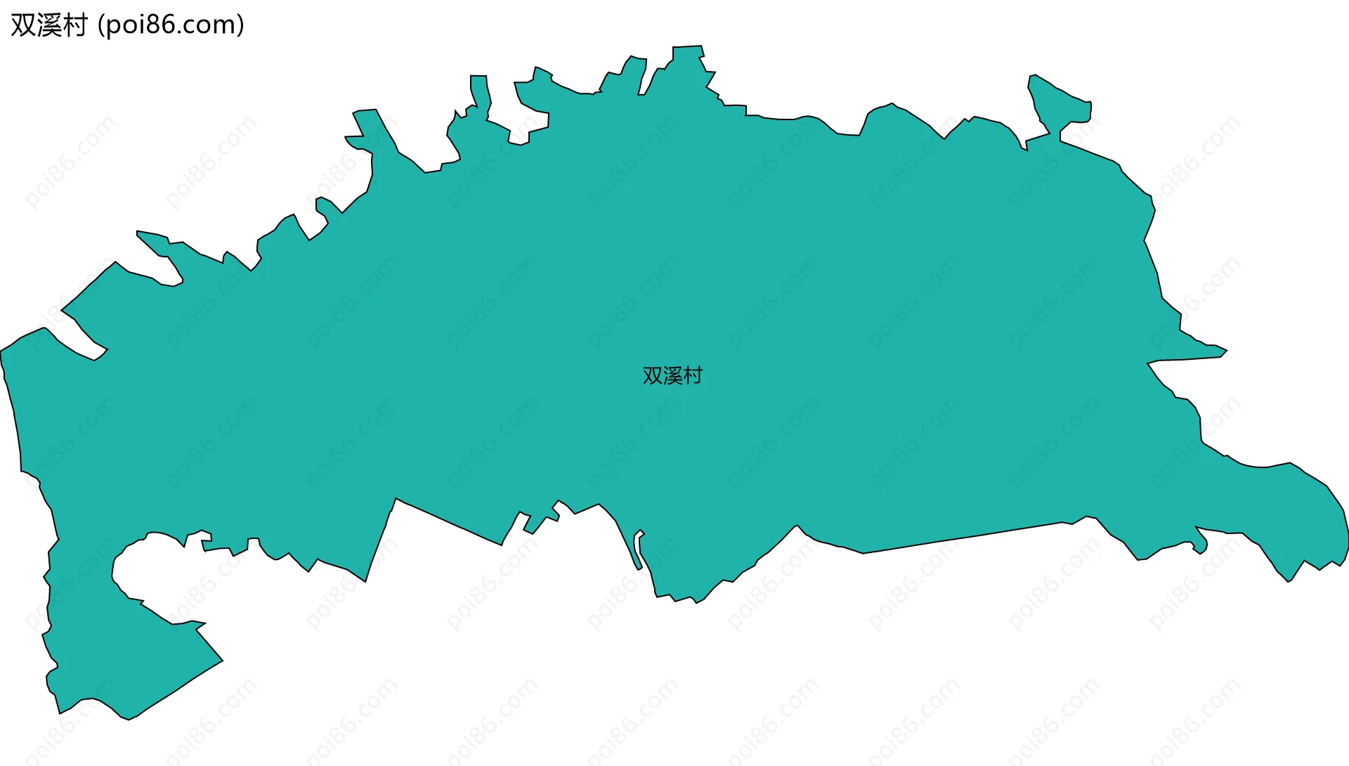 双溪村边界地图