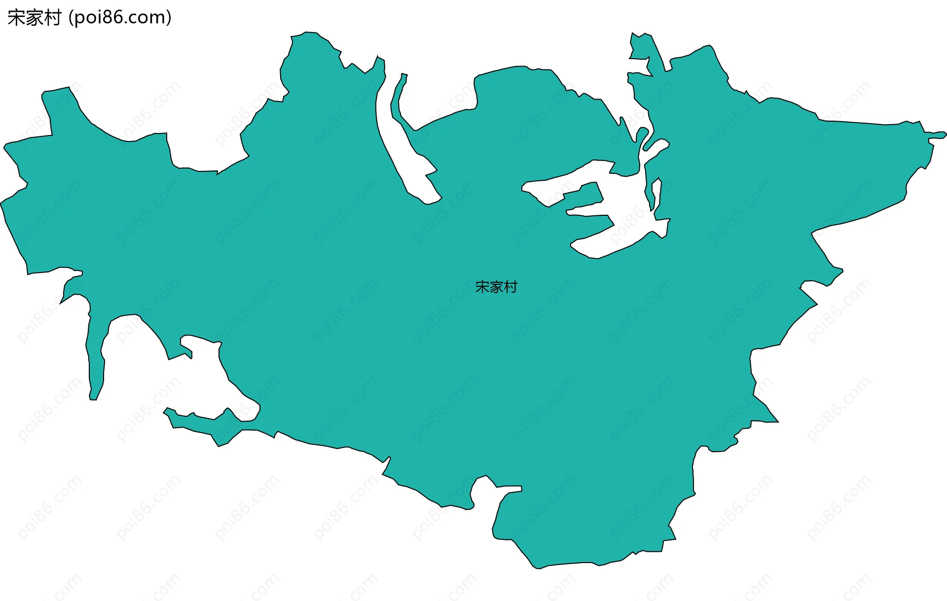 宋家村边界地图