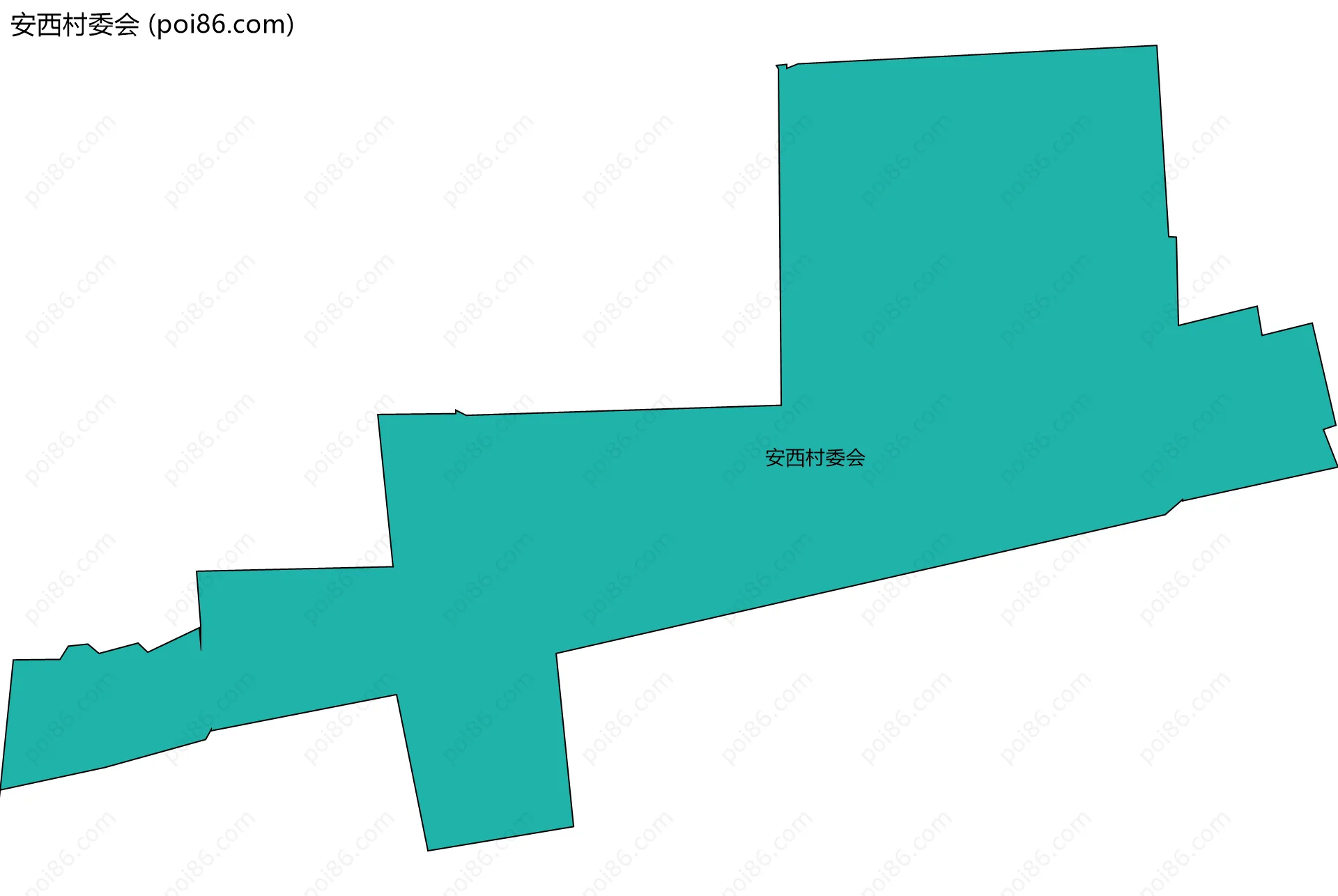 安西村委会边界地图
