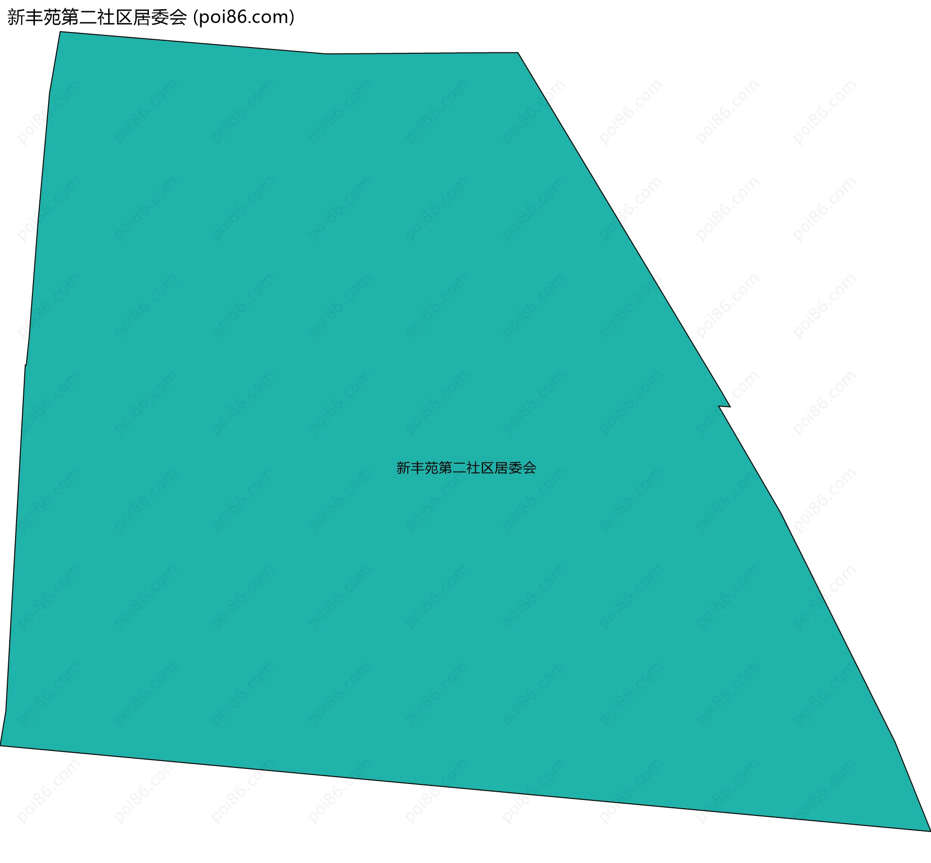 新丰苑第二社区居委会边界地图