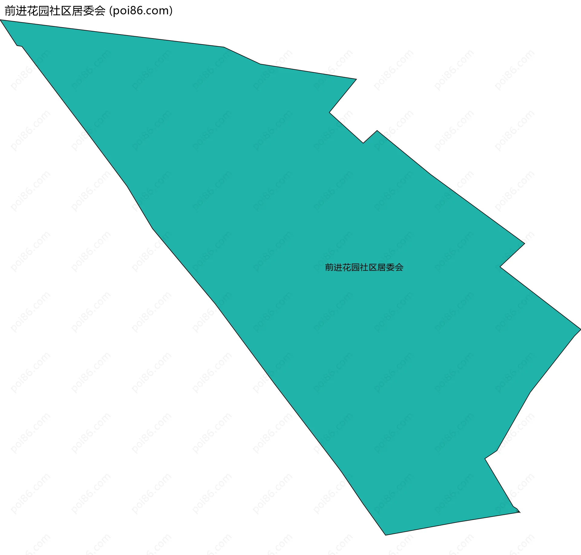 前进花园社区居委会边界地图