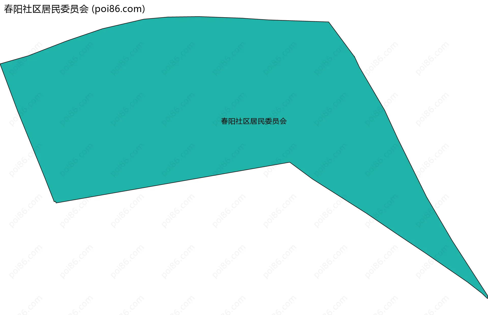 春阳社区居民委员会边界地图