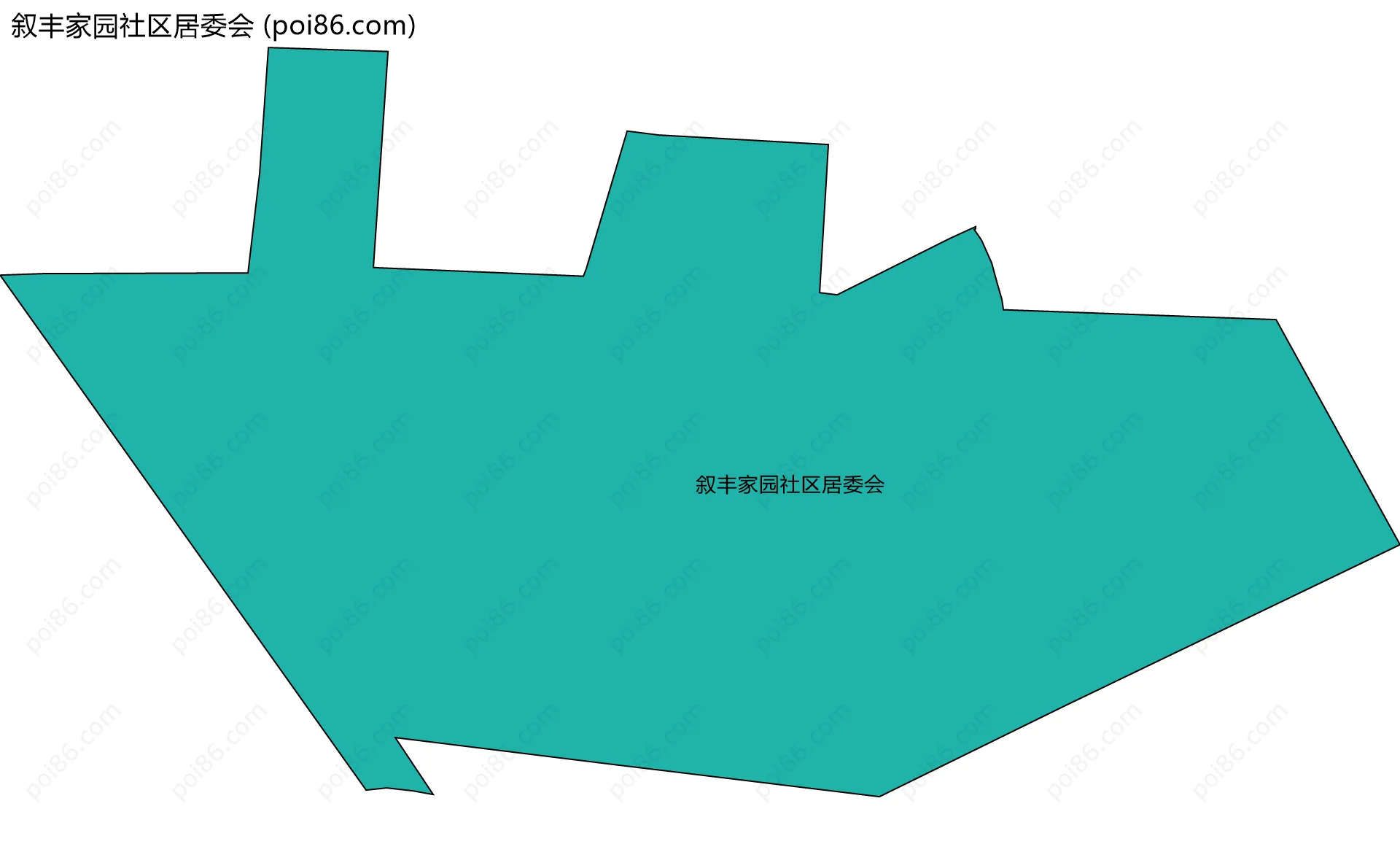 叙丰家园社区居委会边界地图