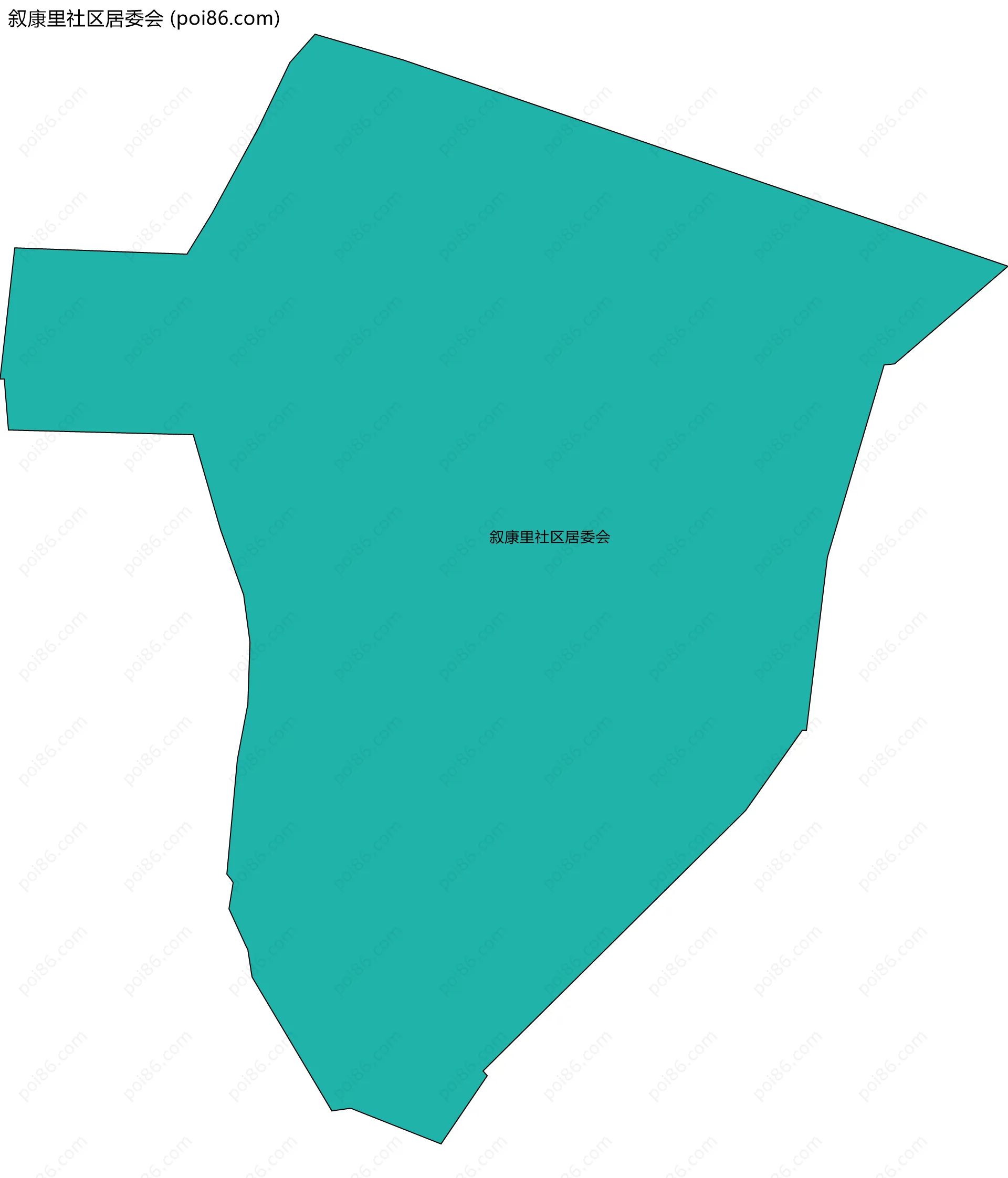 叙康里社区居委会边界地图