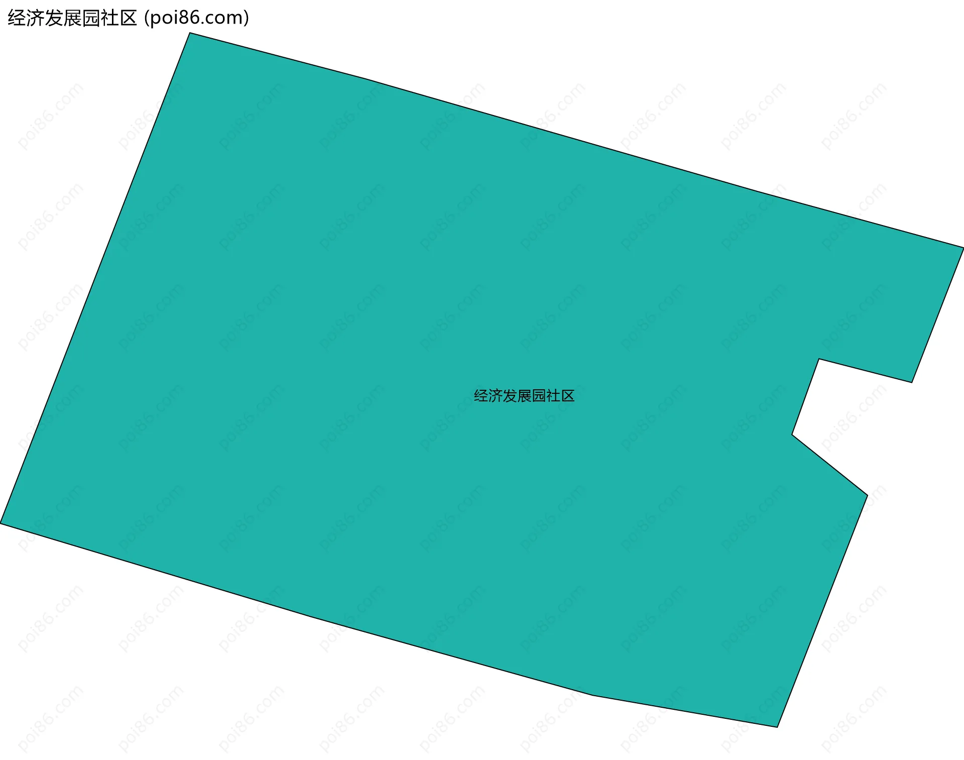 经济发展园社区边界地图