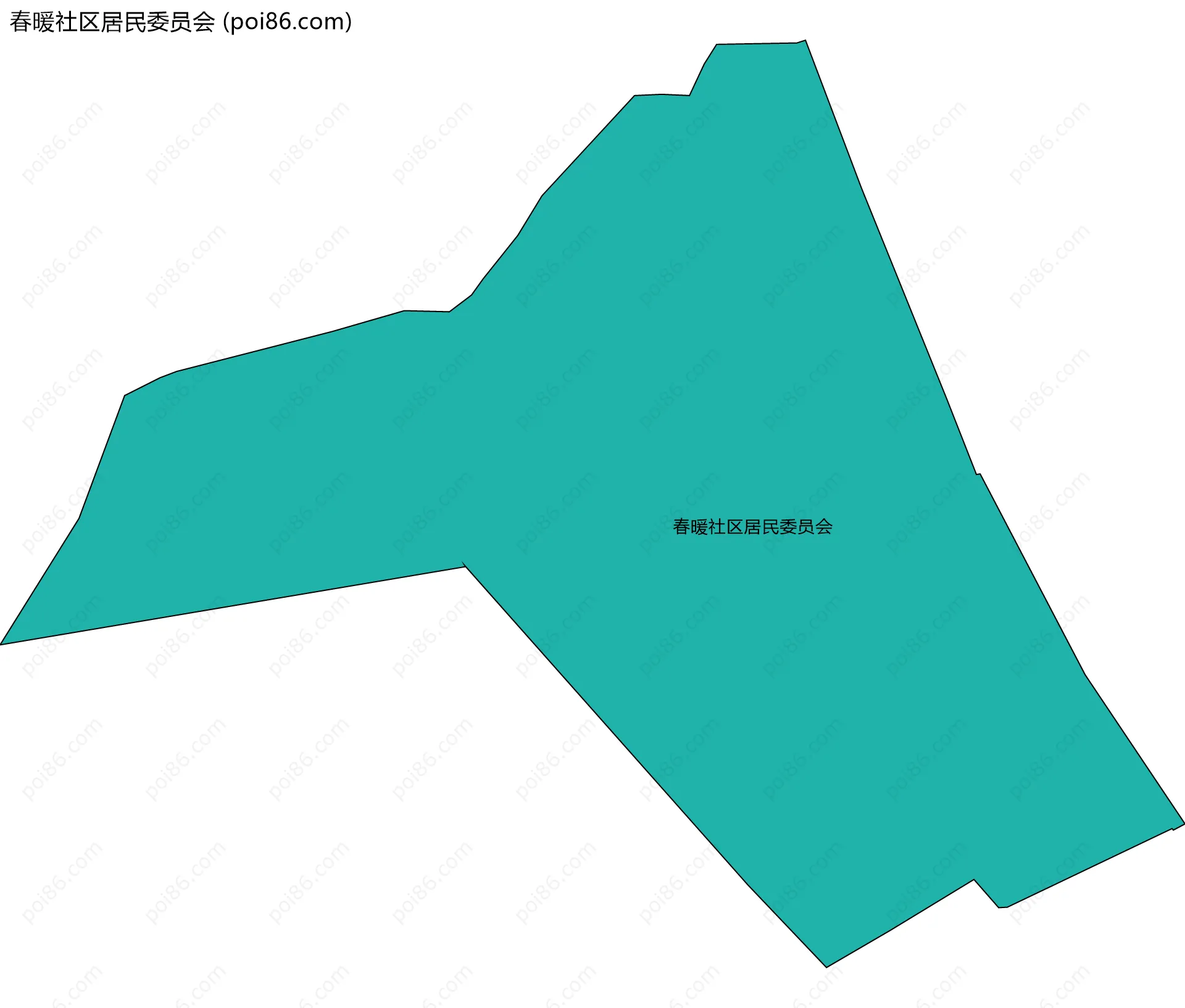 春暖社区居民委员会边界地图