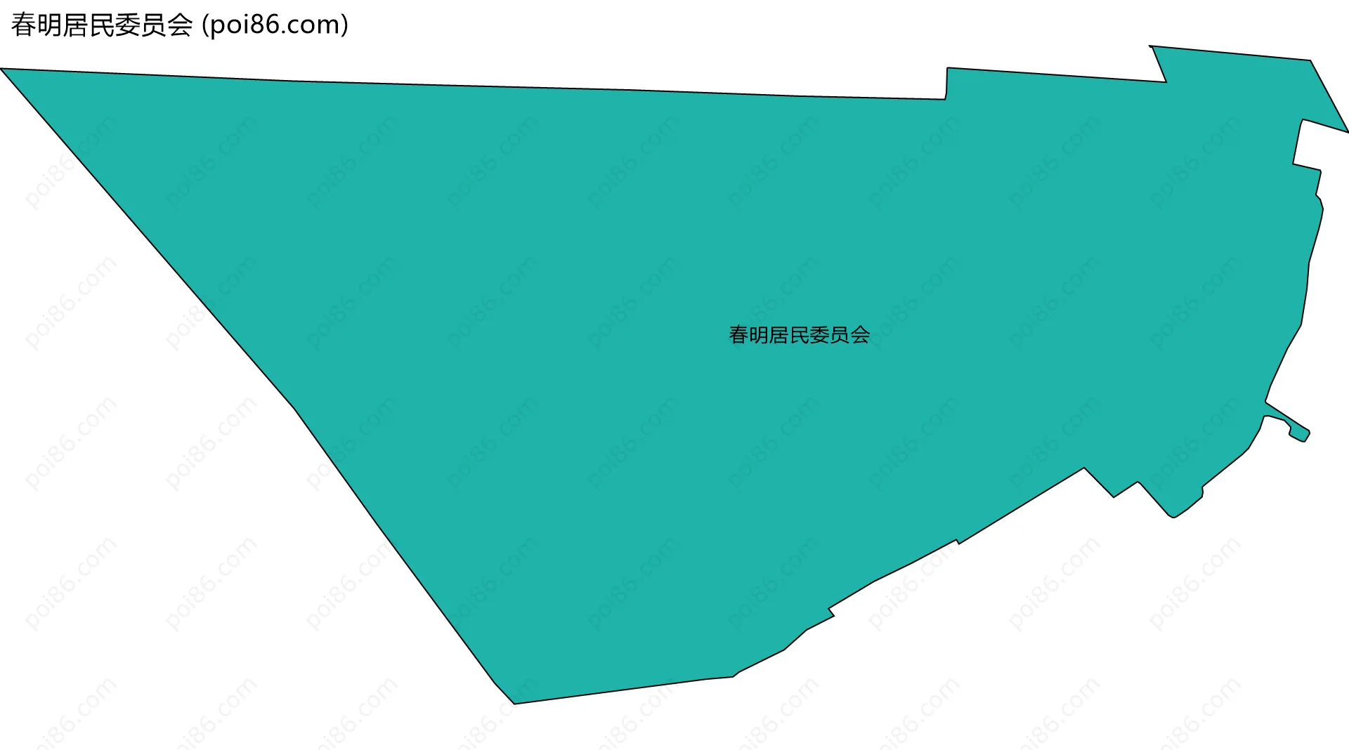 春明居民委员会边界地图