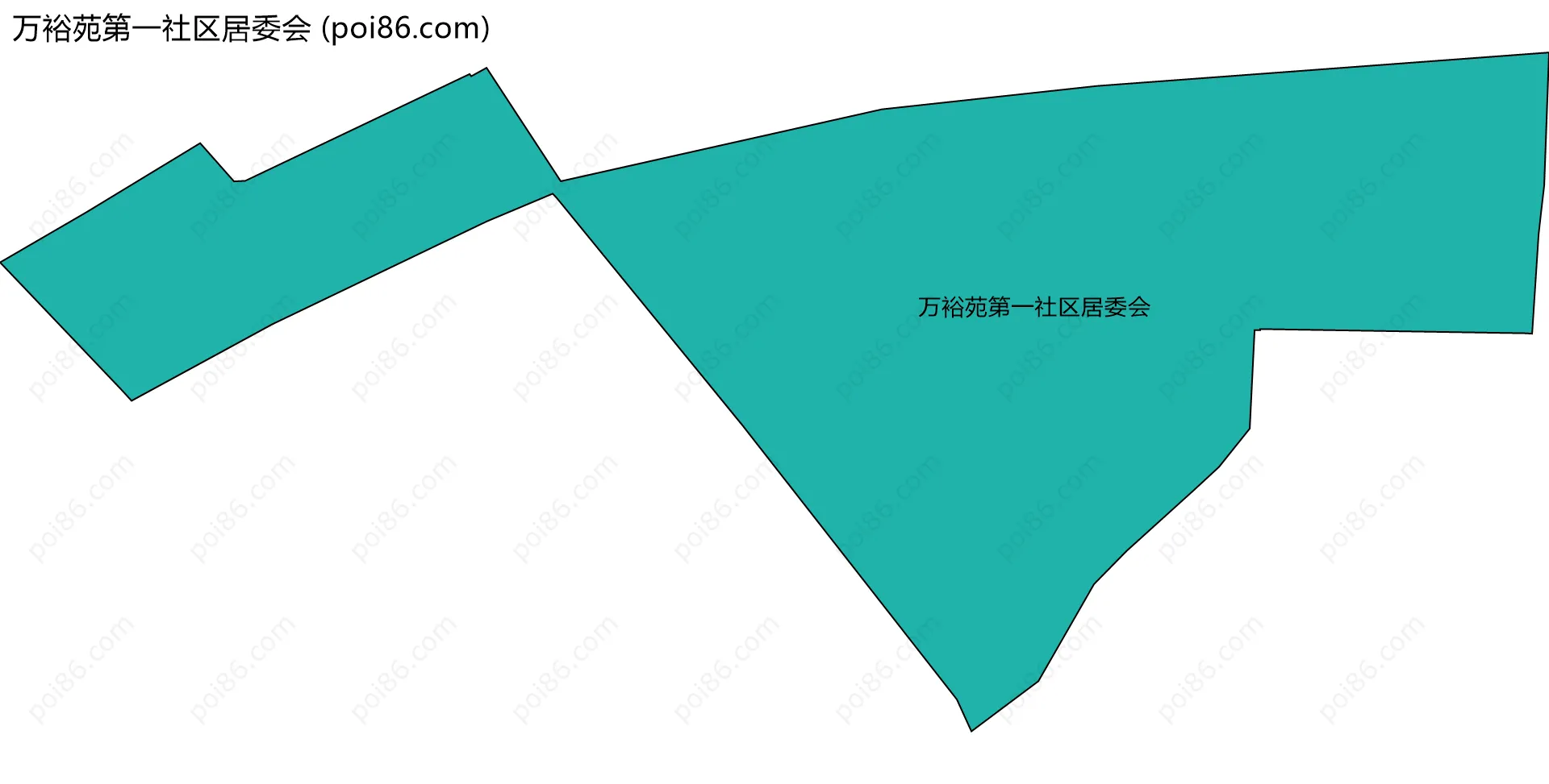 万裕苑第一社区居委会边界地图