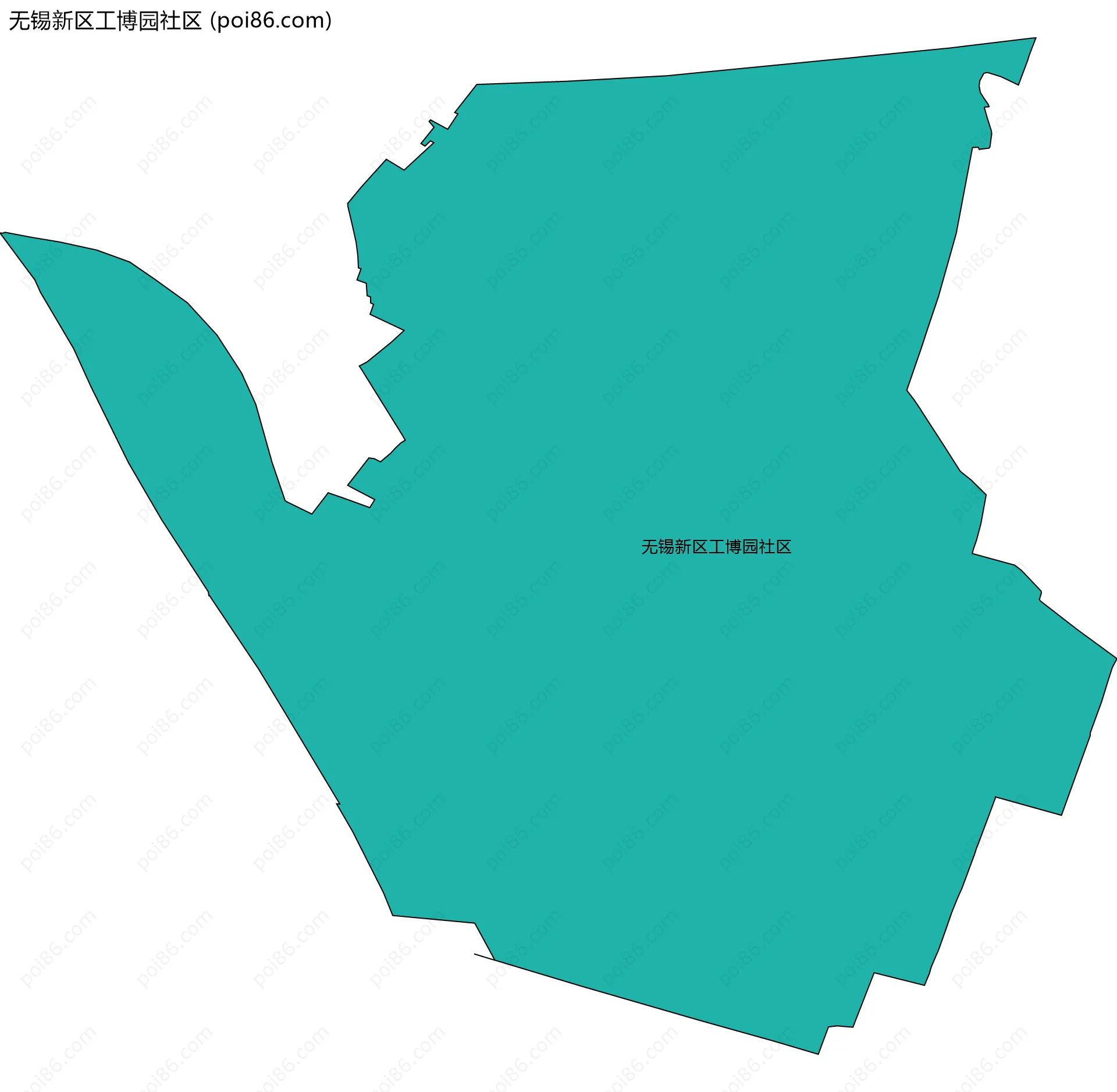 无锡新区工博园社区边界地图