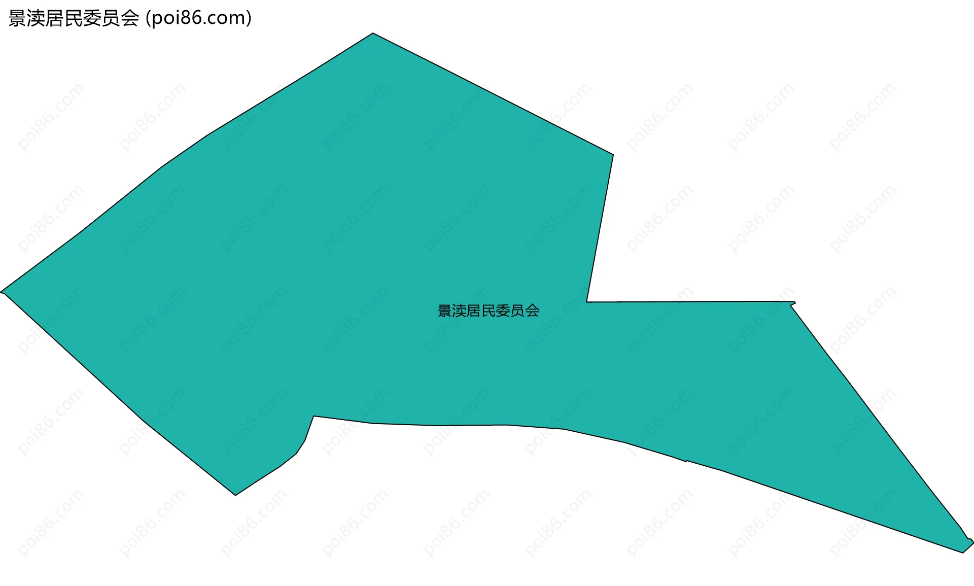 景渎居民委员会边界地图