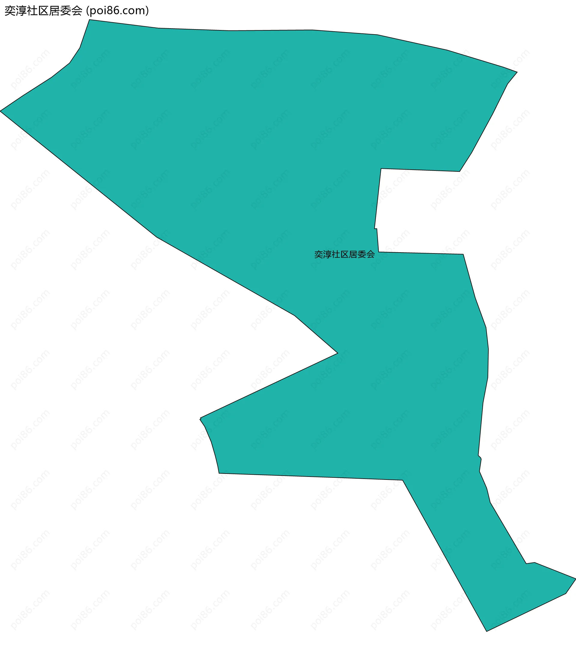 奕淳社区居委会边界地图