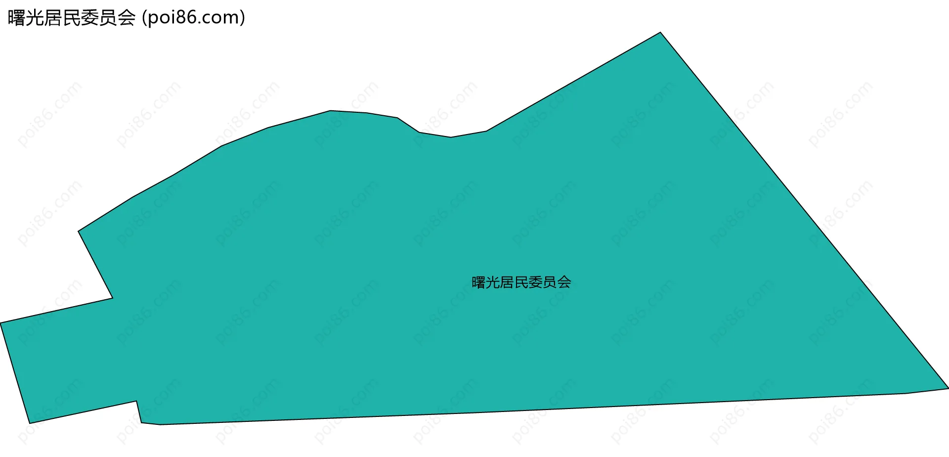 曙光居民委员会边界地图