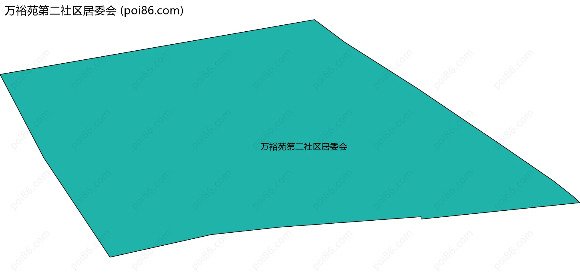 万裕苑第二社区居委会边界地图