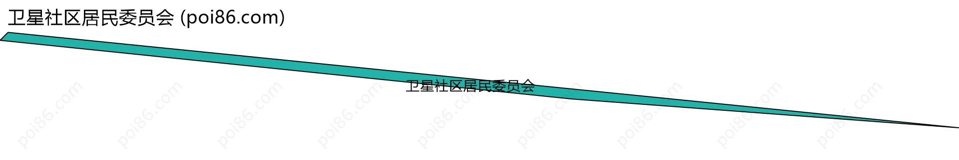 卫星社区居民委员会边界地图