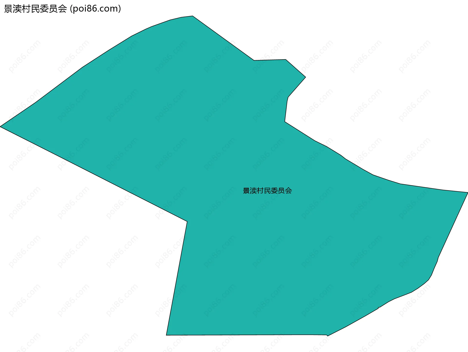 景渎村民委员会边界地图