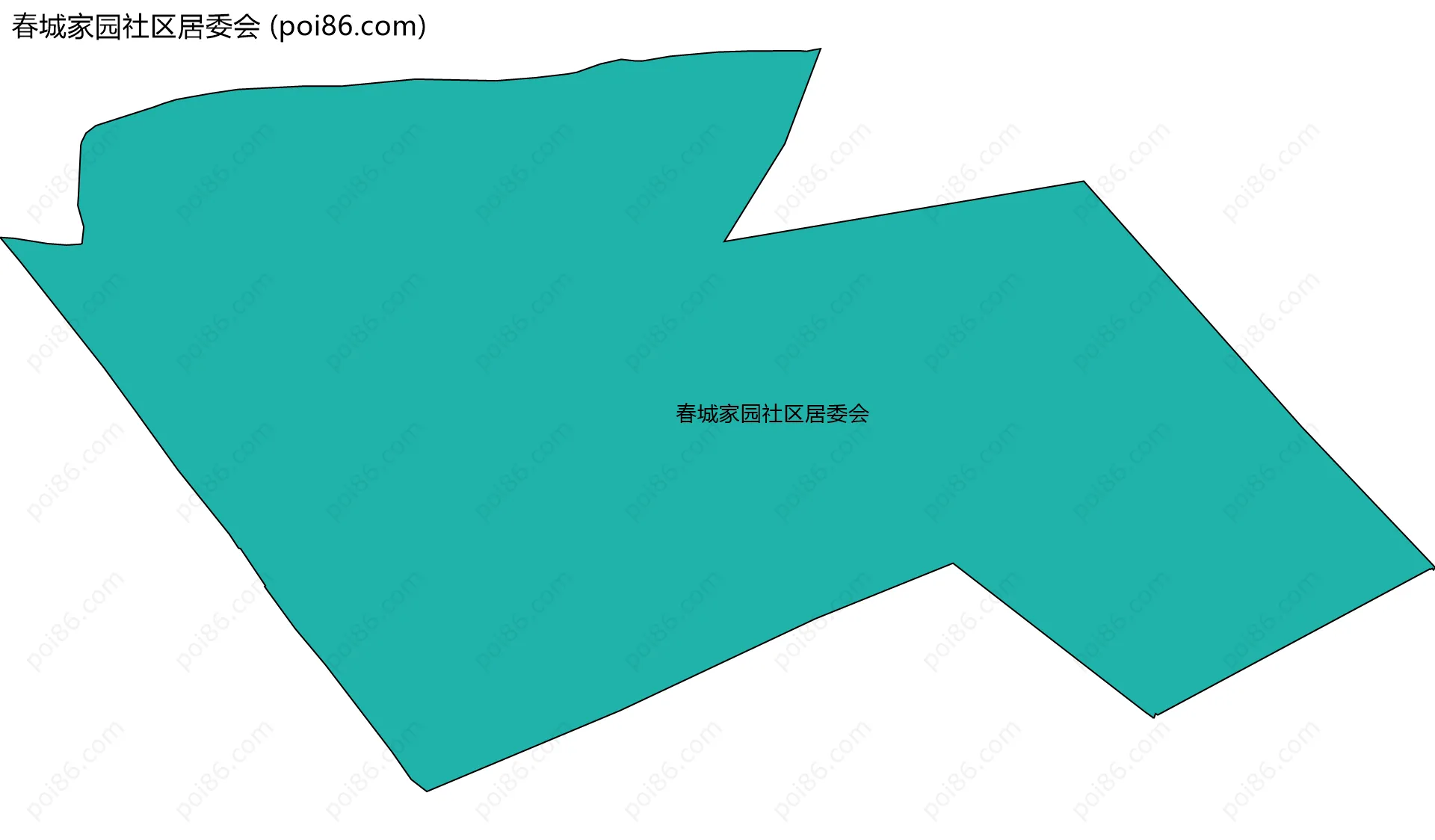春城家园社区居委会边界地图