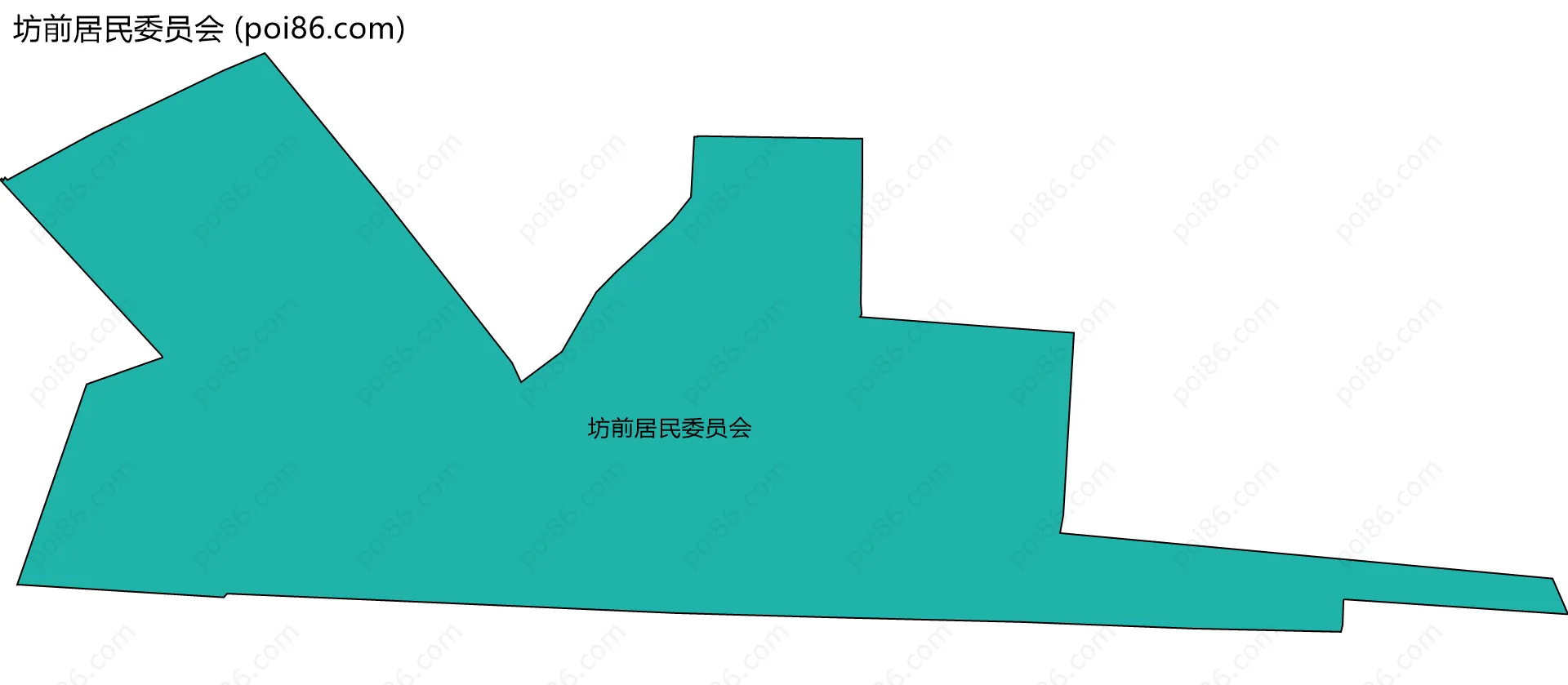 坊前居民委员会边界地图