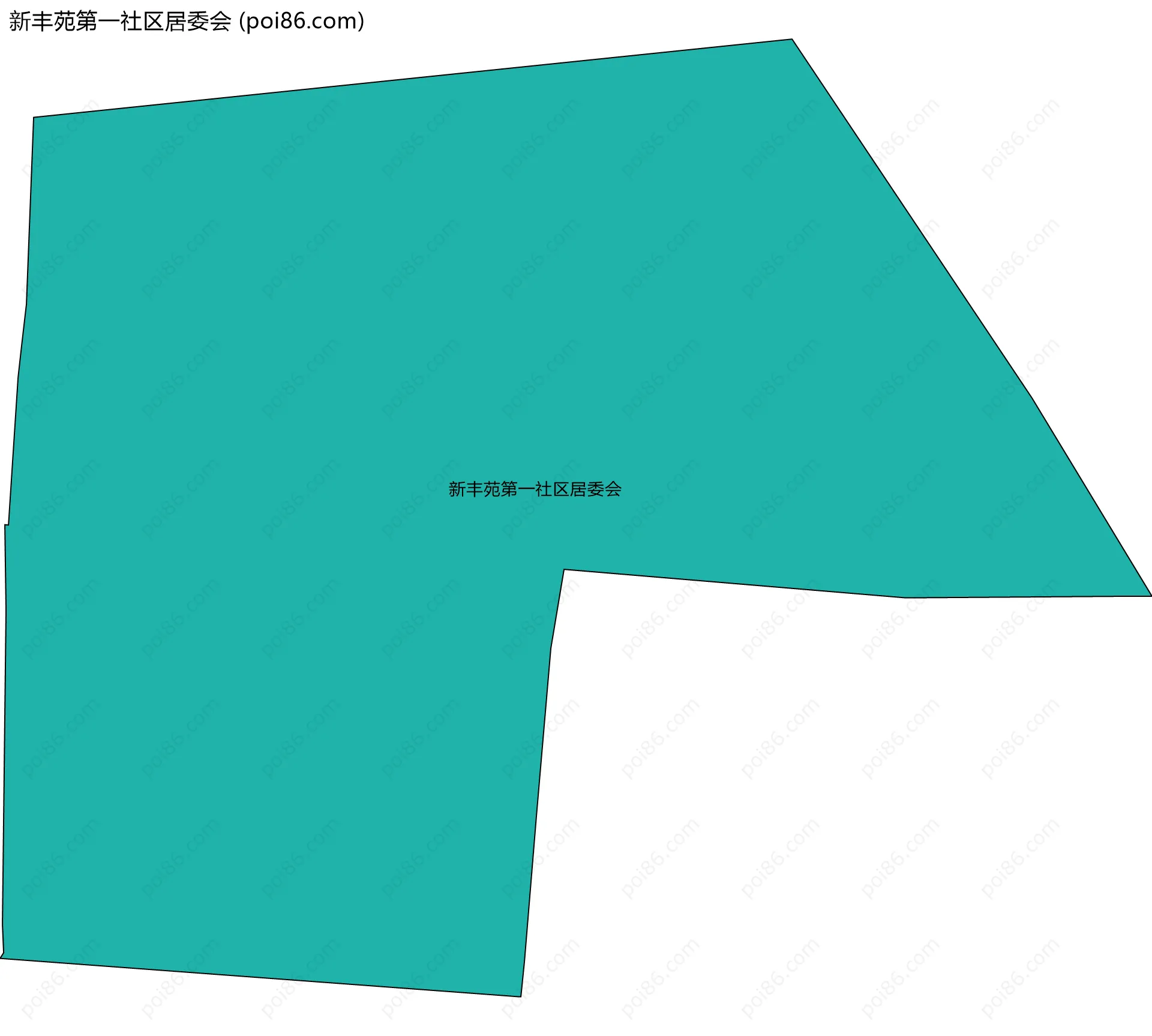 新丰苑第一社区居委会边界地图