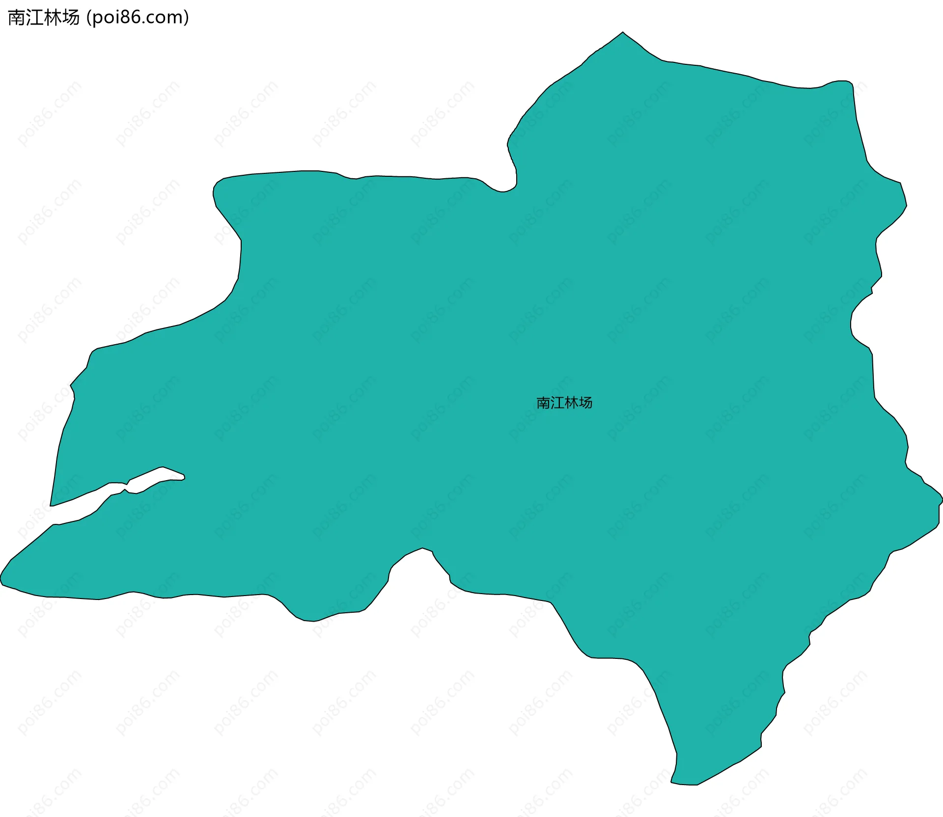 南江林场边界地图