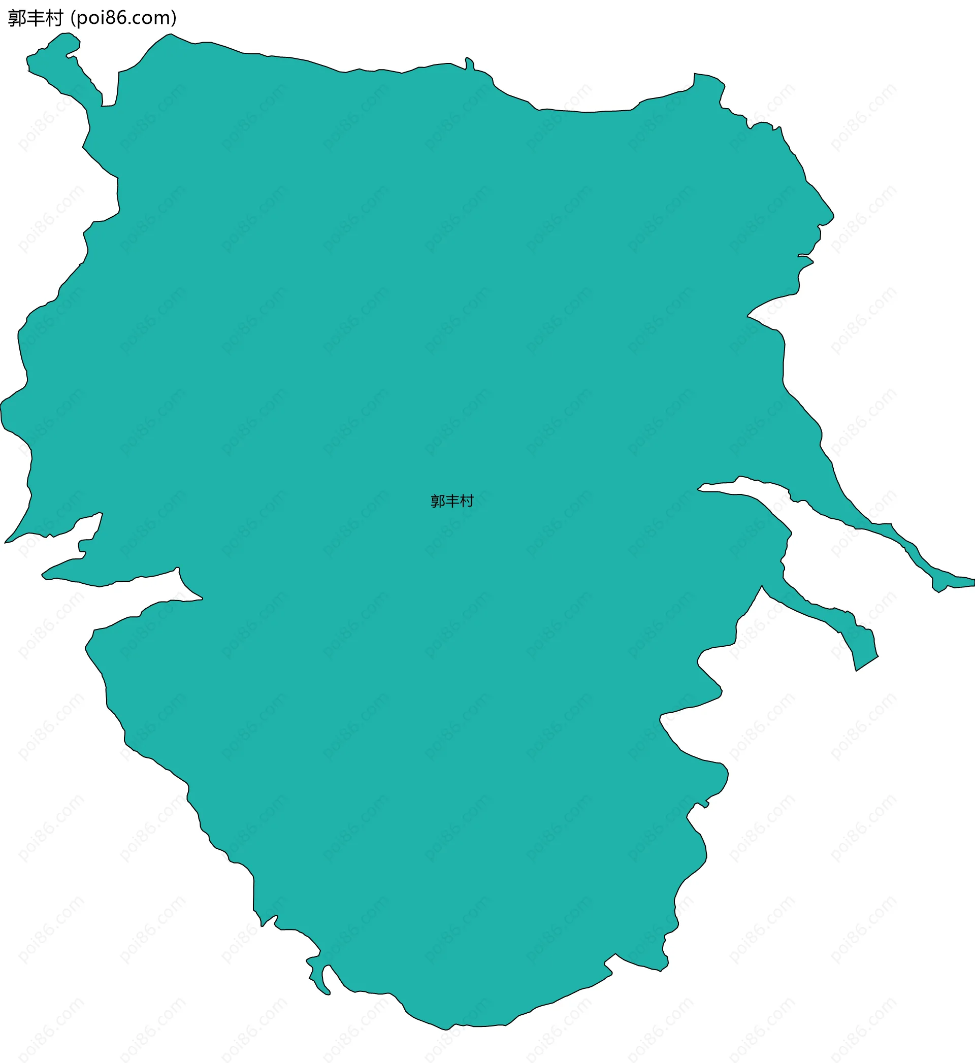 郭丰村边界地图