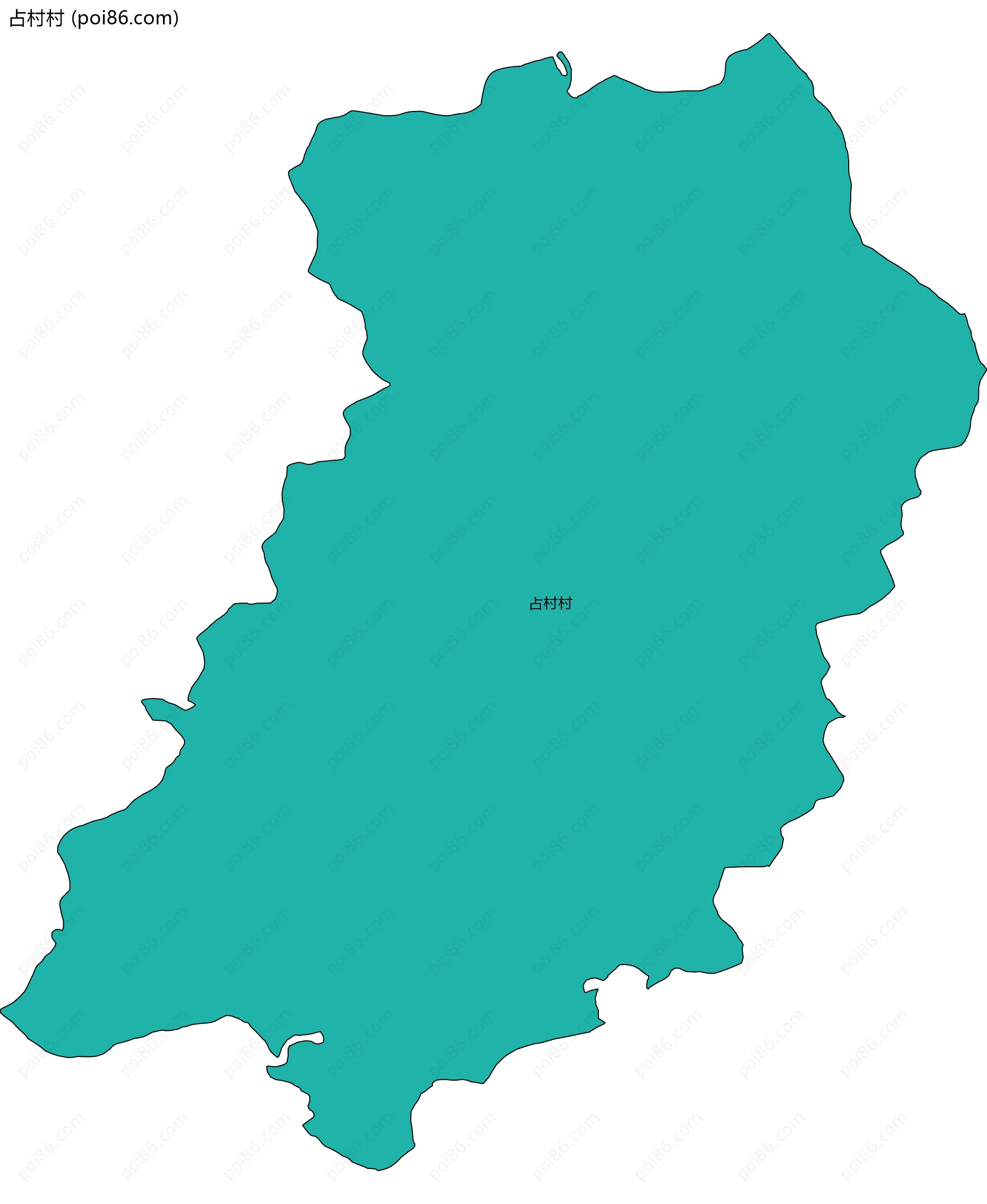 占村村边界地图