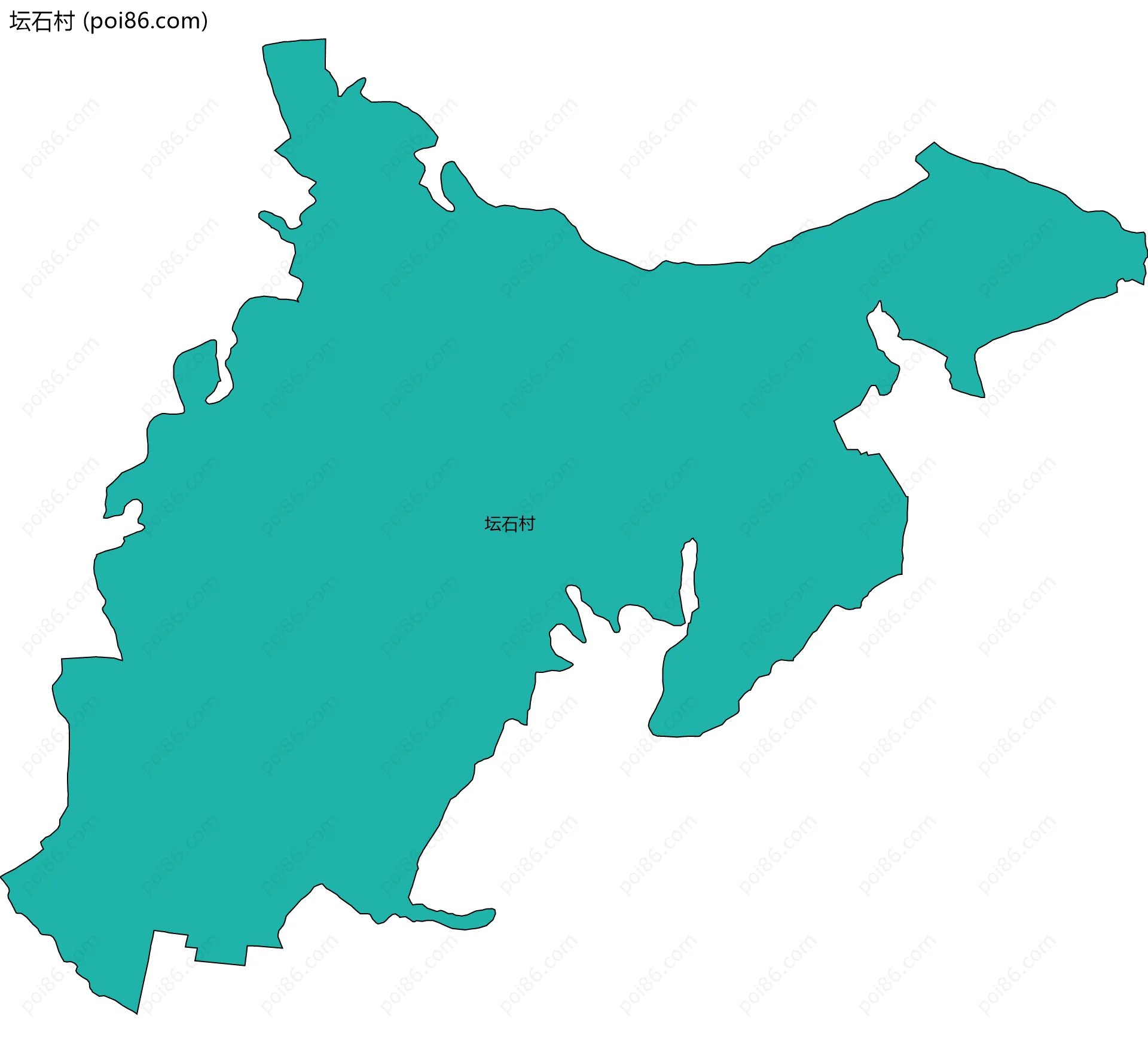 坛石村边界地图