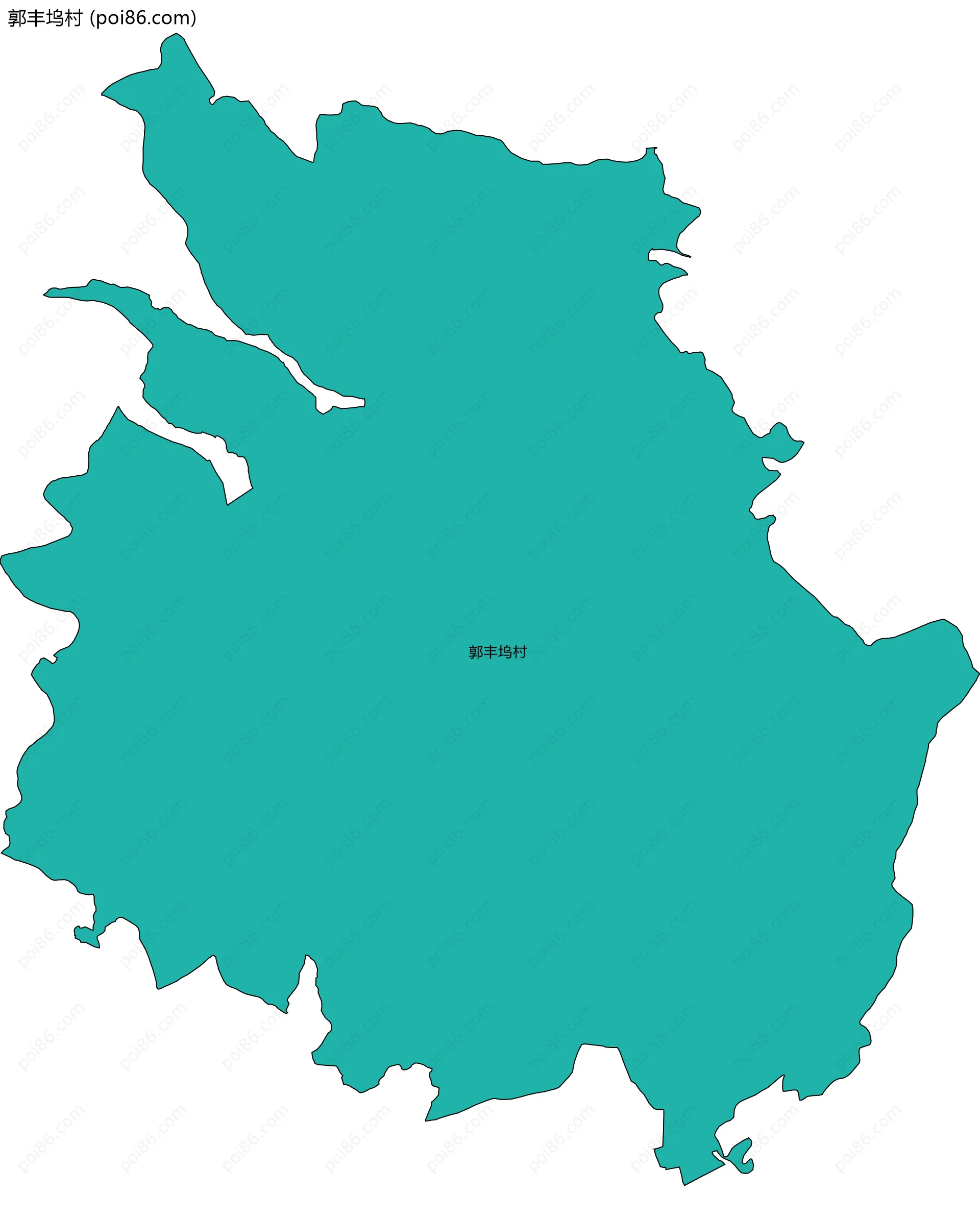 郭丰坞村边界地图
