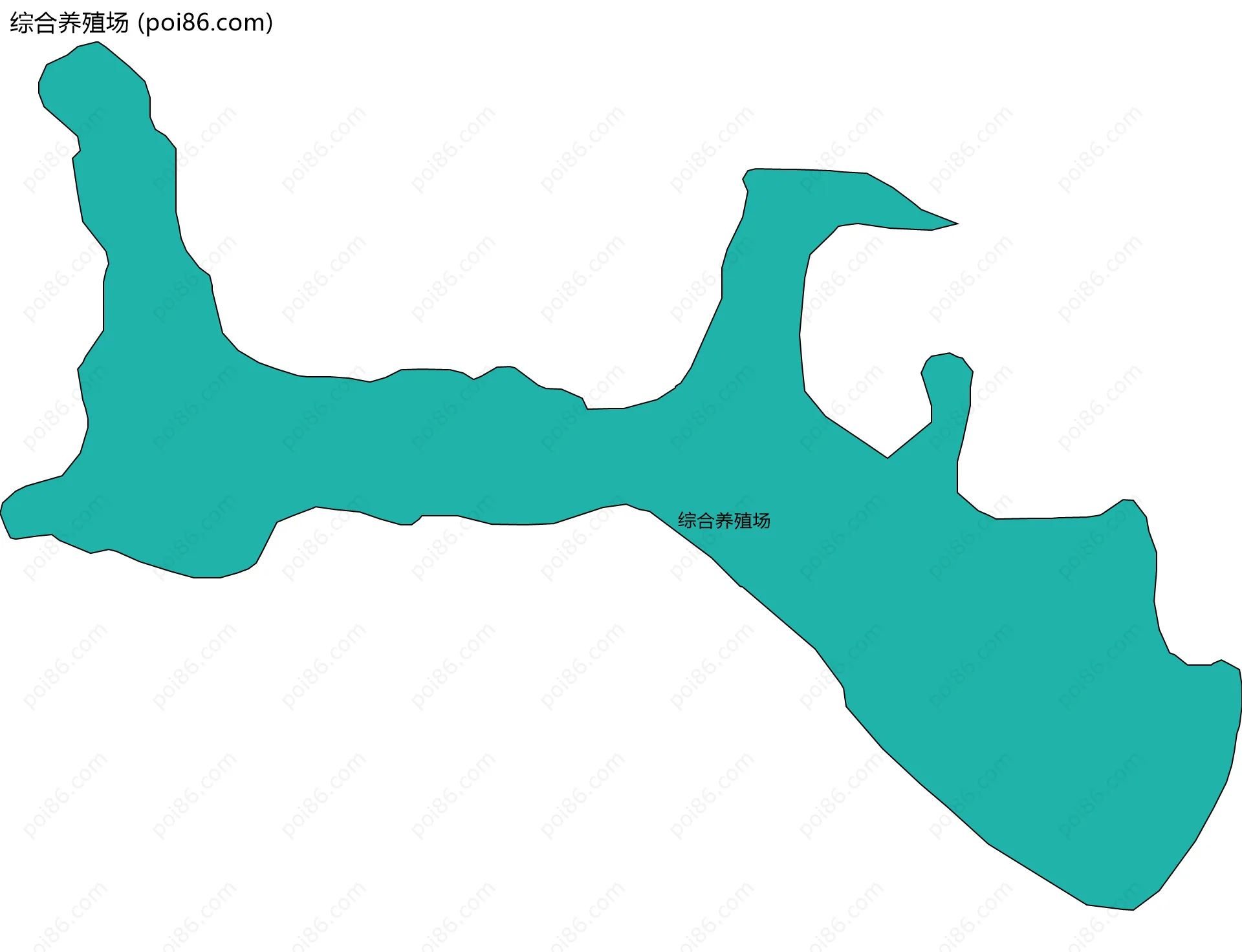 综合养殖场边界地图