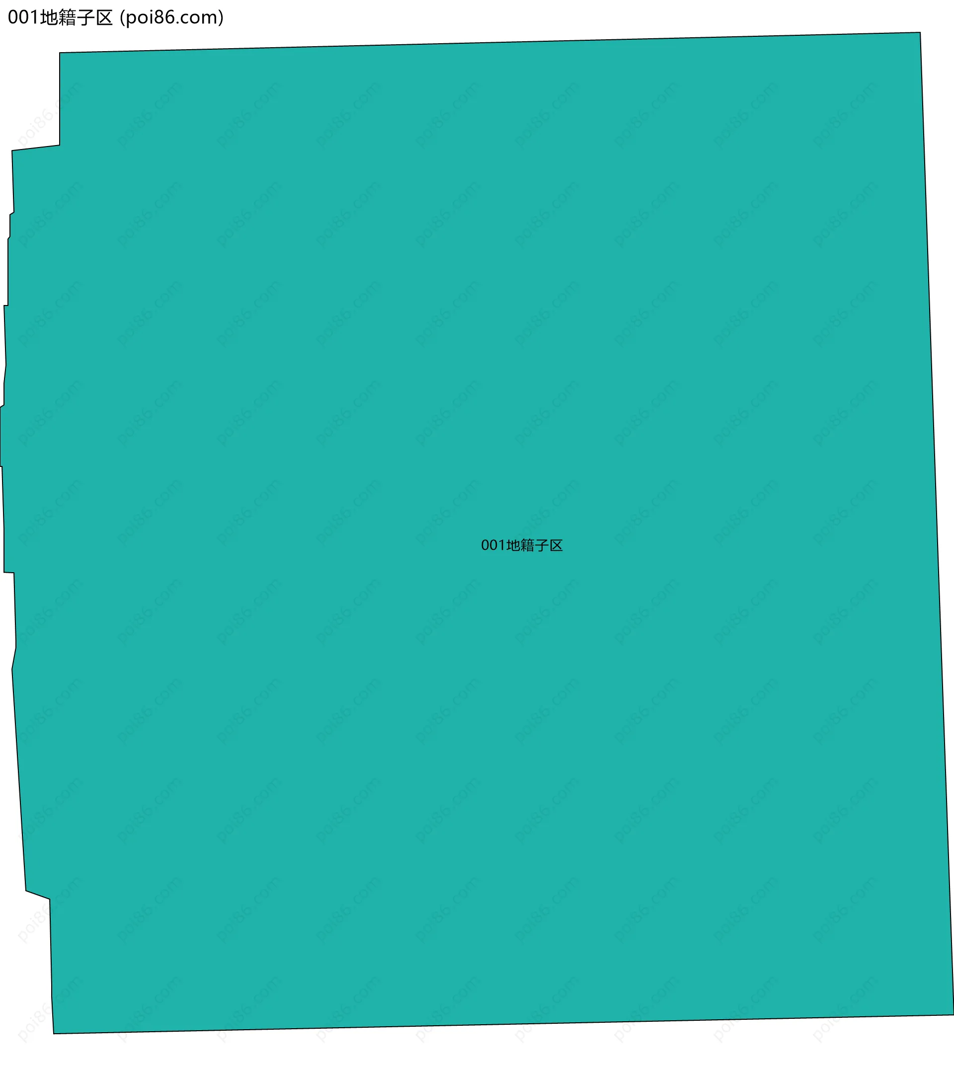 001地籍子区边界地图