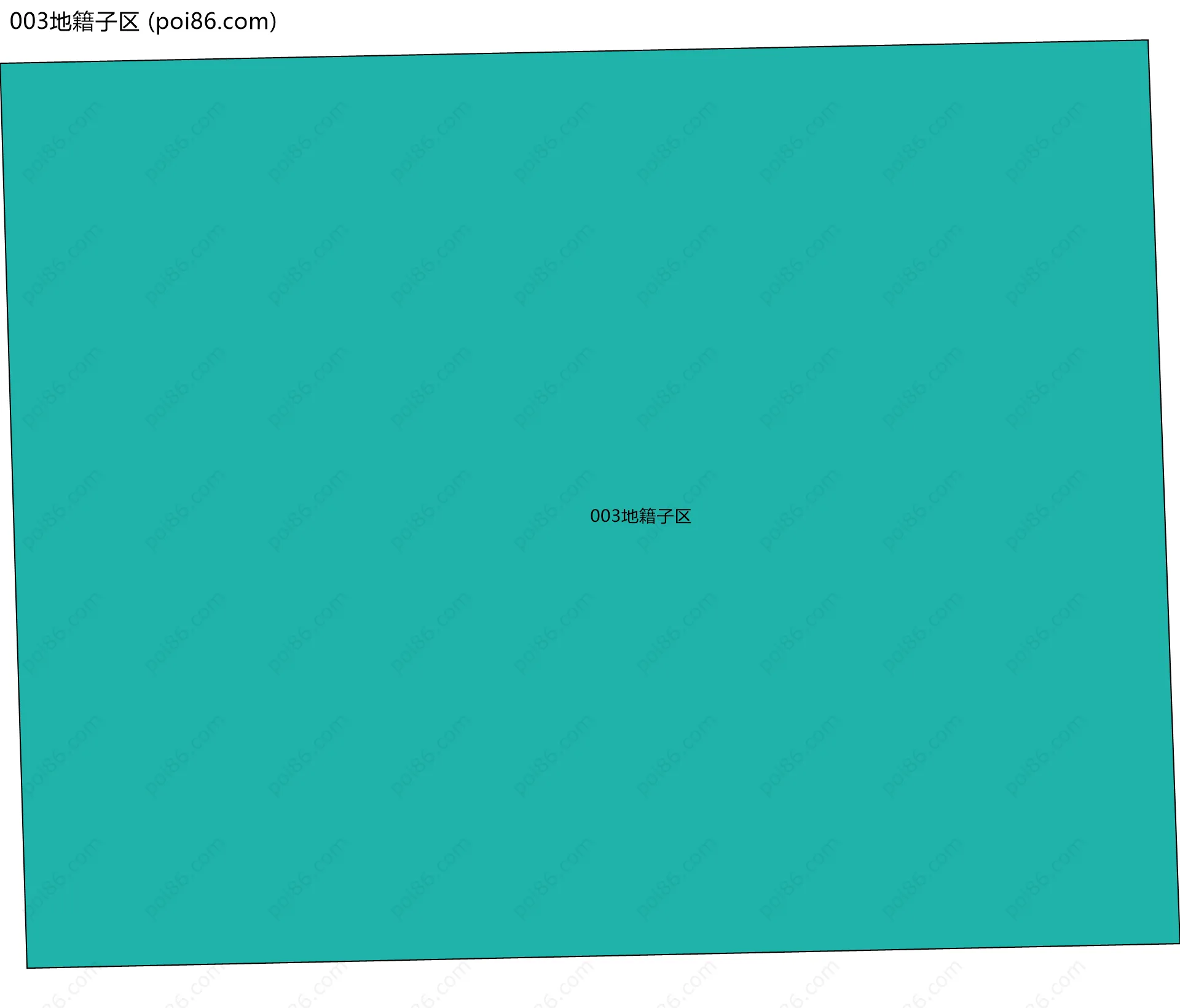 003地籍子区边界地图
