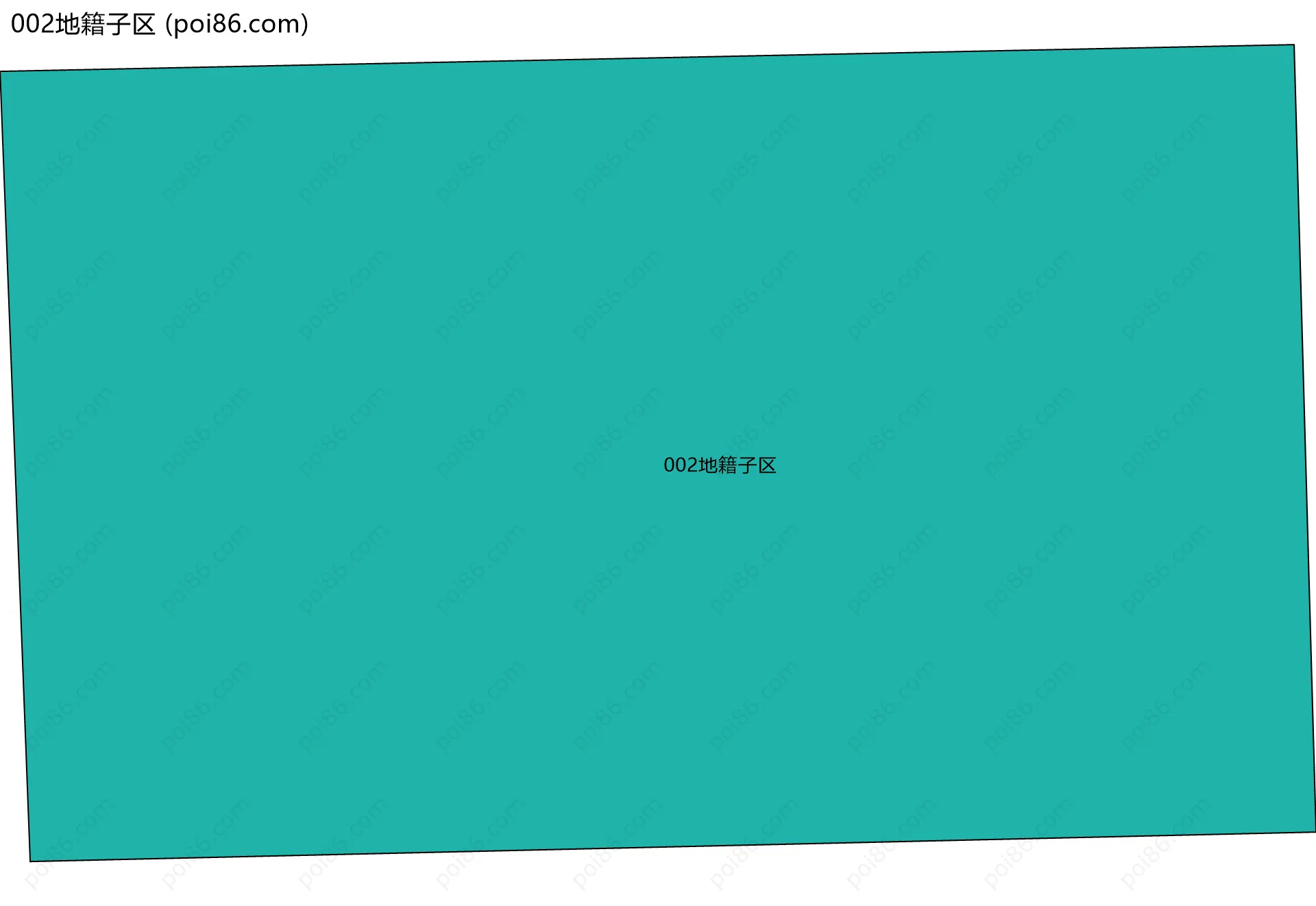 002地籍子区边界地图