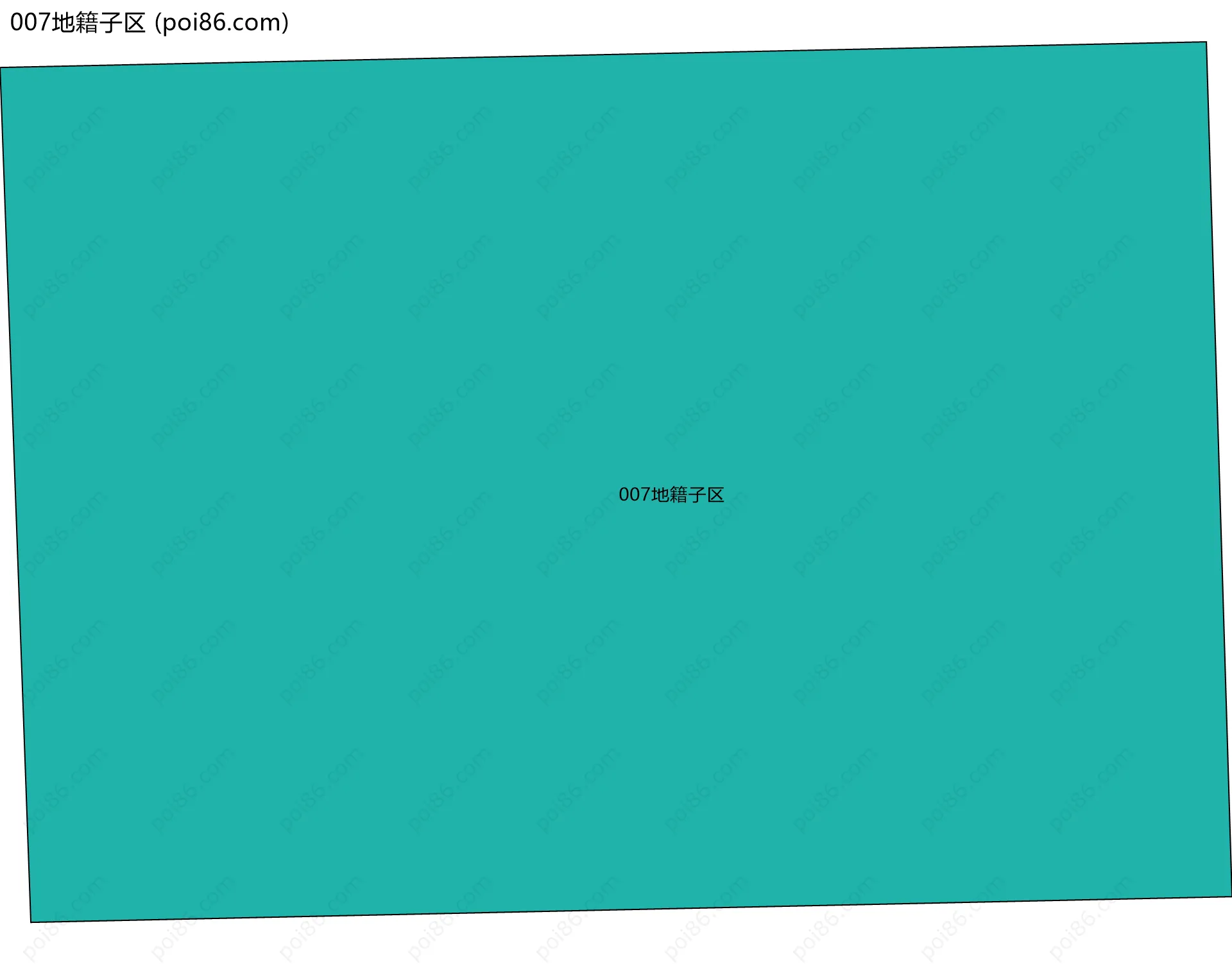 007地籍子区边界地图