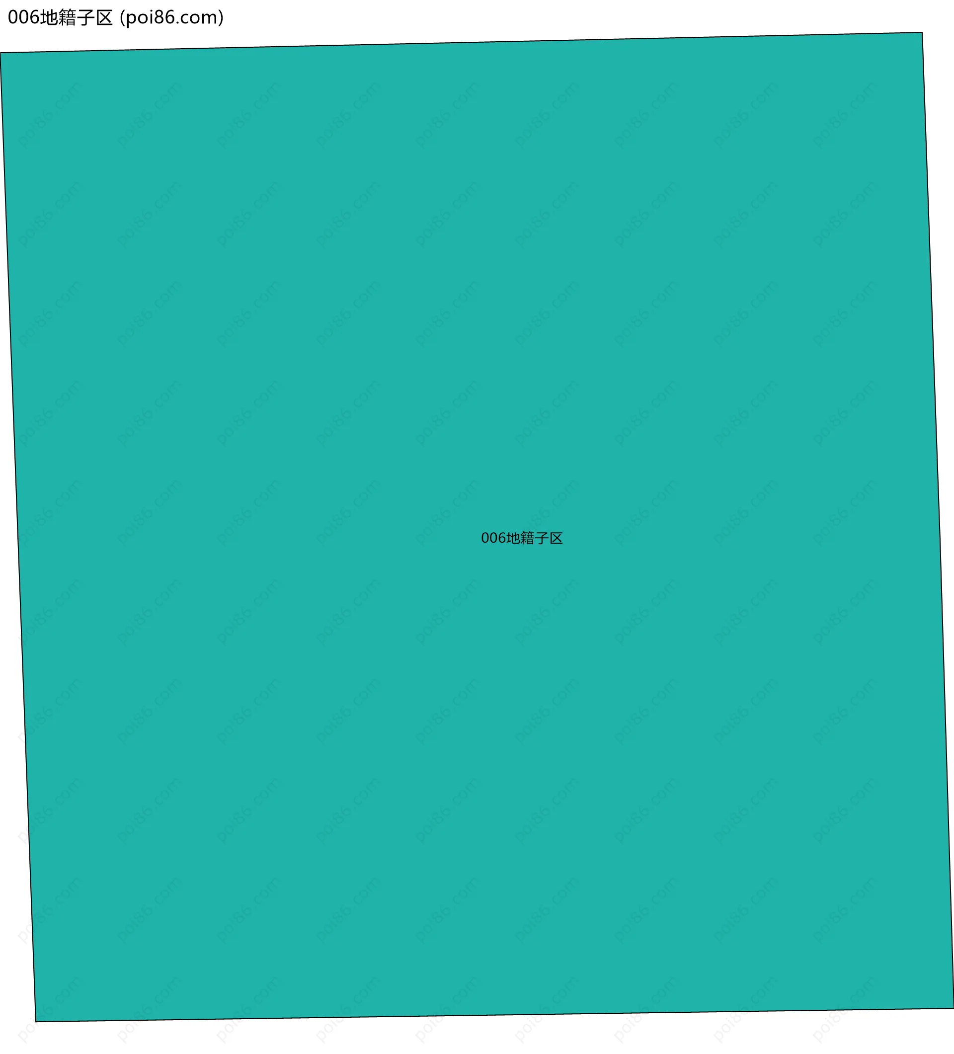 006地籍子区边界地图