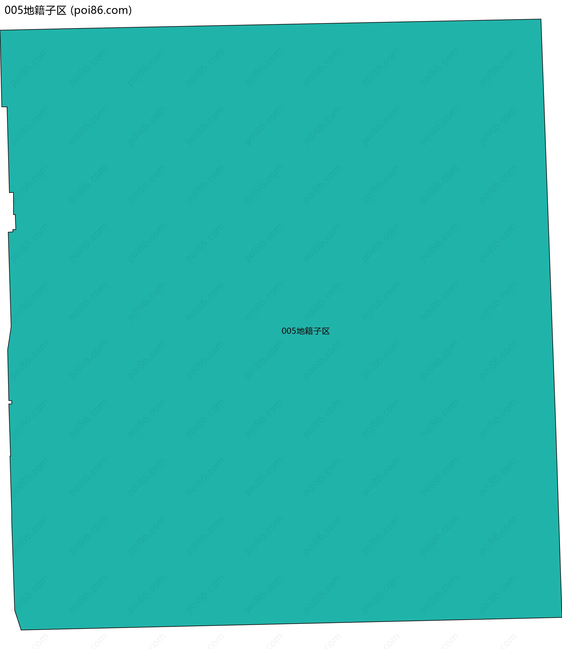 005地籍子区边界地图