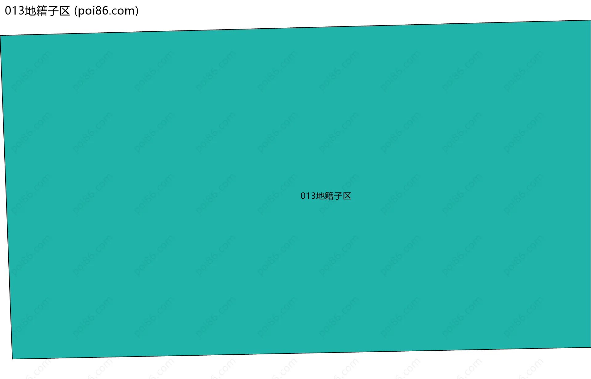 013地籍子区边界地图