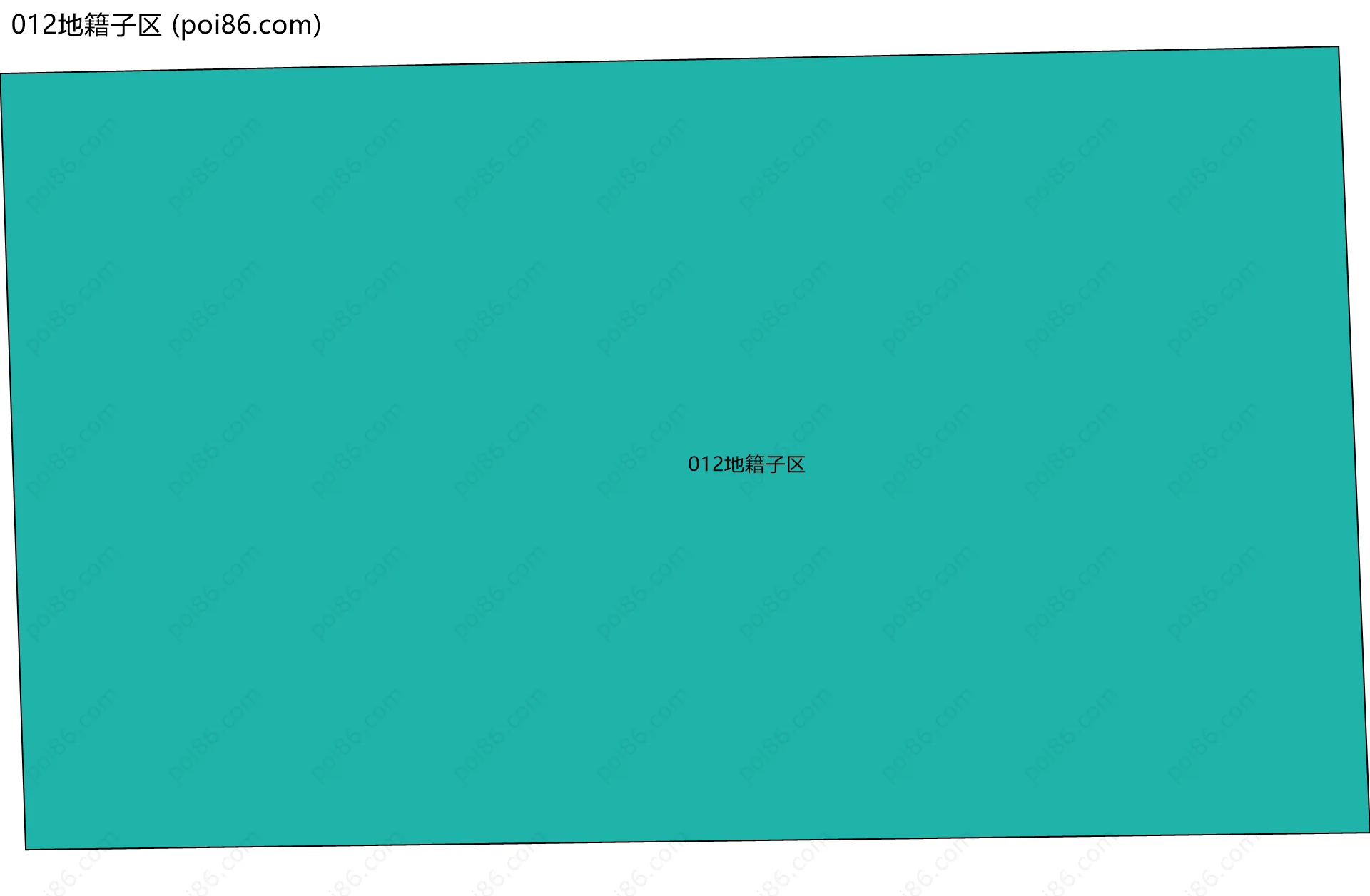 012地籍子区边界地图