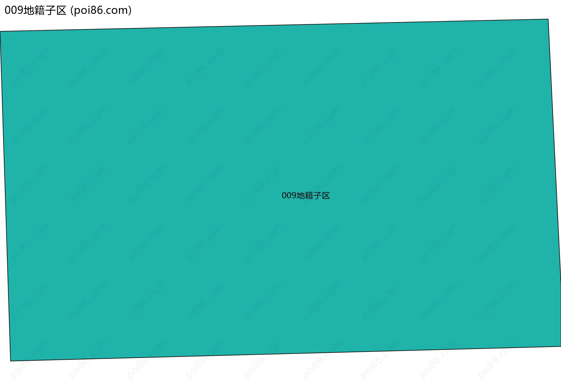 009地籍子区边界地图